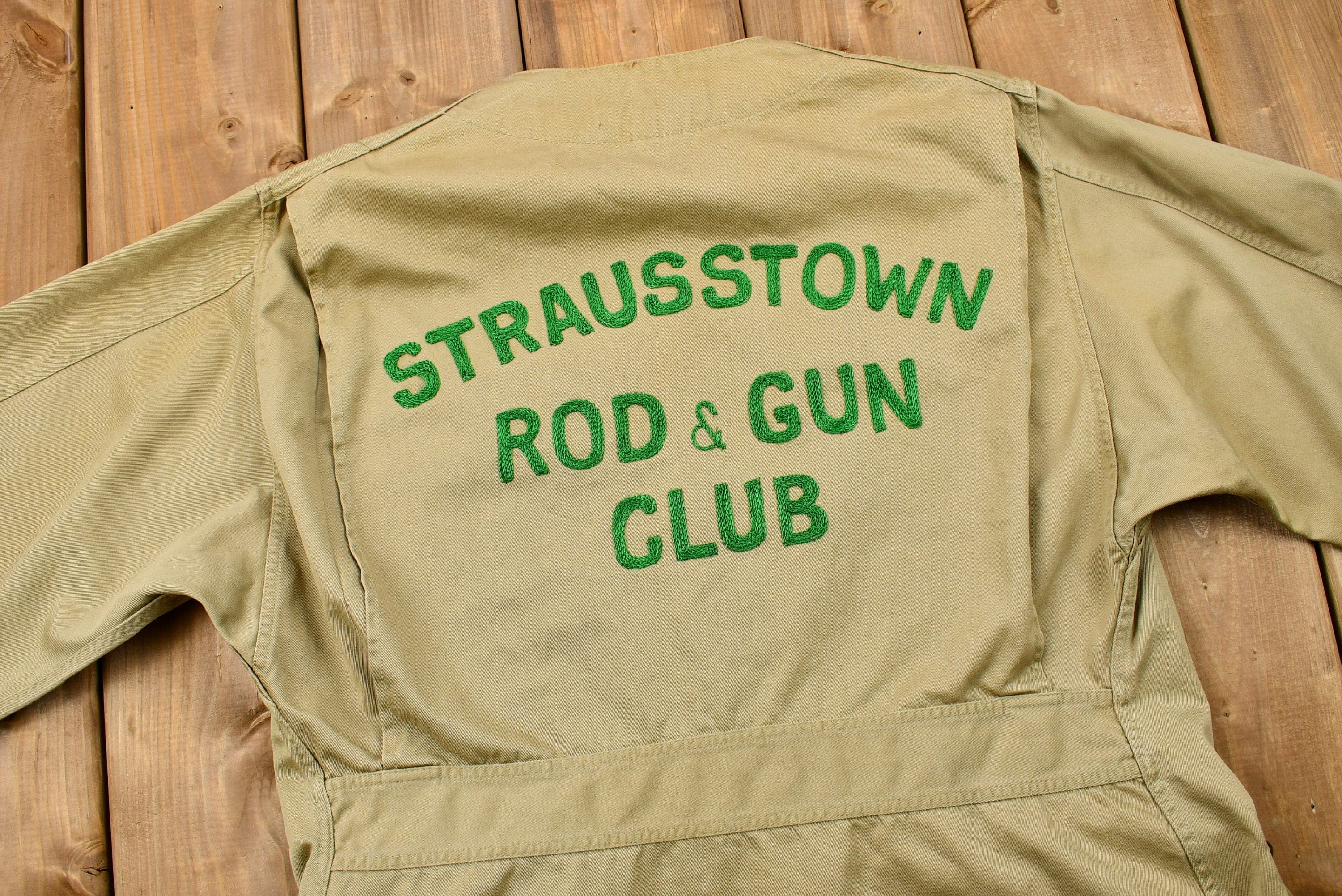 Vintage 1950s Strausstown Rod & Gun Club Hunting Jacket - Image 4