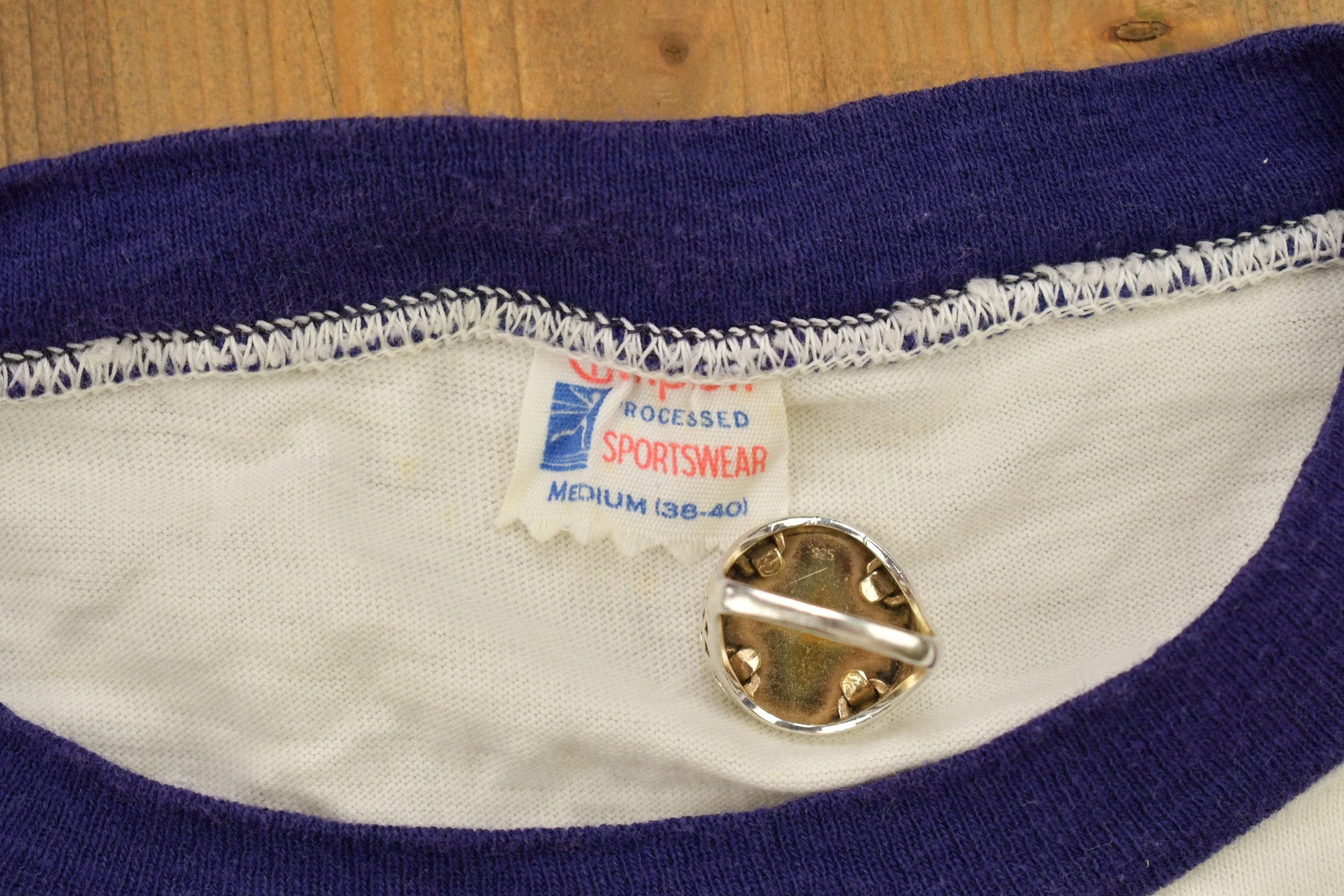 Vintage 1950s University Of Notre Dame Collegiate Champion T-Shirt - Image 7