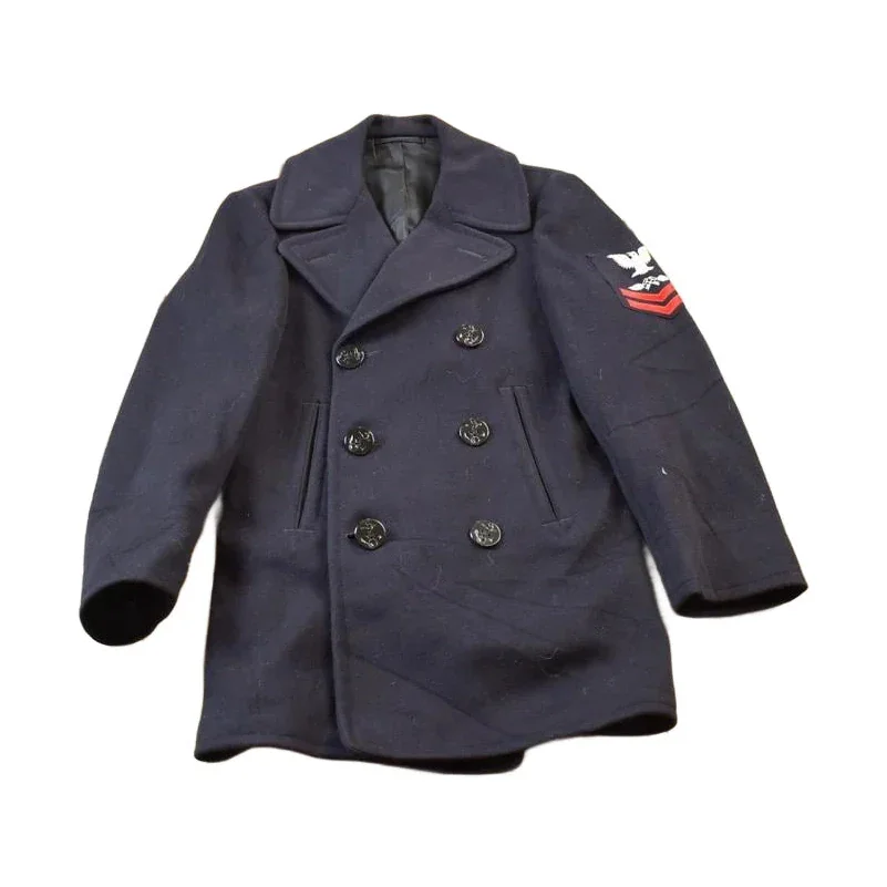 Vintage 1950s USN Naval Wool Double Breasted Jacket