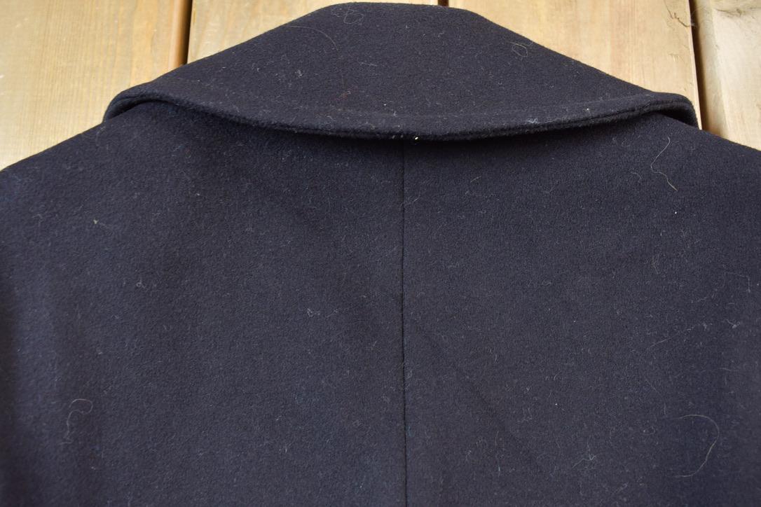 Vintage 1950s USN Naval Wool Double Breasted Jacket - Image 7