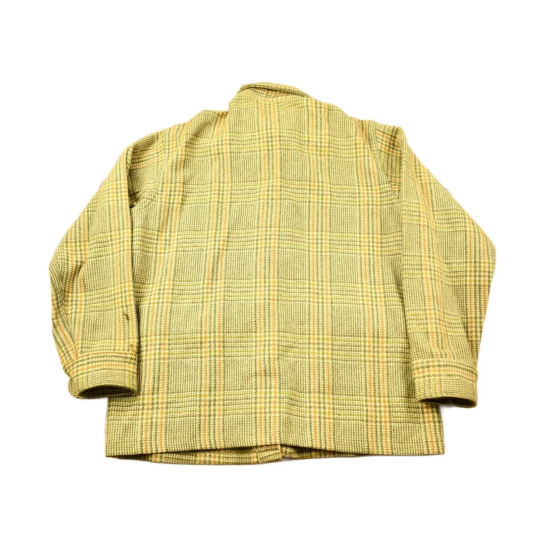 Vintage 1950s Woolrich Hounds Tooth Button Up Wool Hunting Jacket Men's Large - Image 2