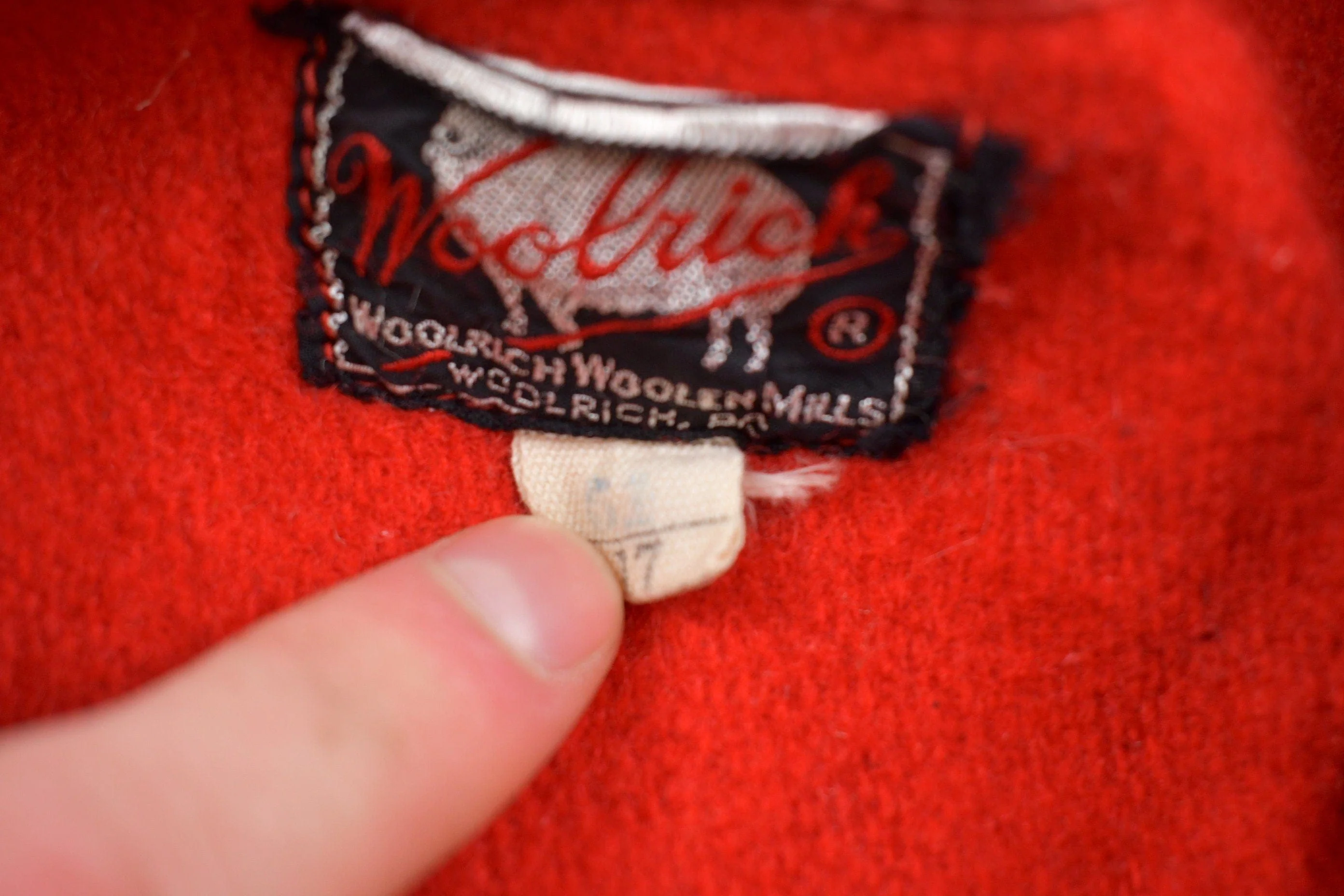 Vintage 1950s Woolrich Wool Button Up Shirt Men's Large - Image 5
