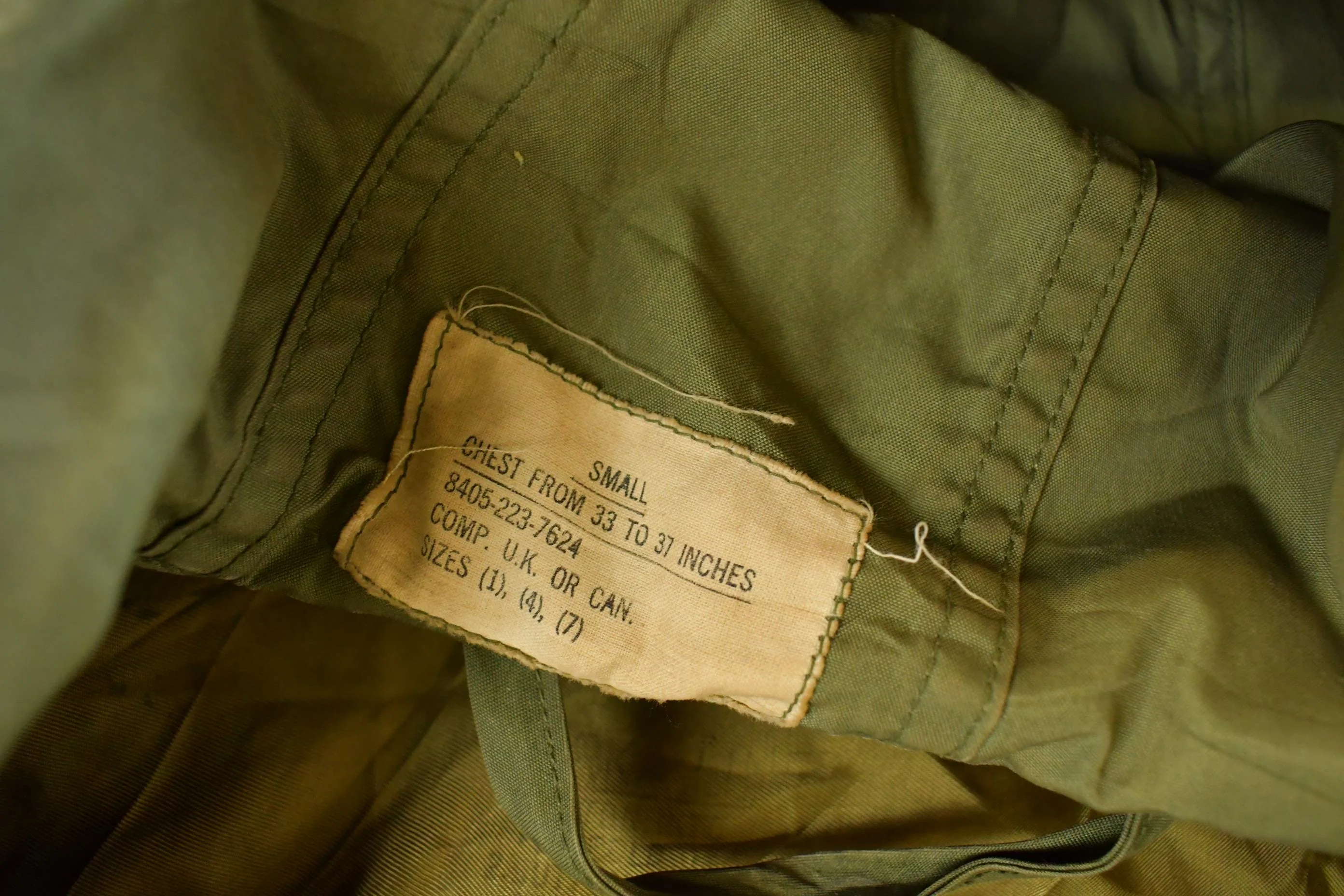 Vintage 1951 Cold Weather Combat Military Parka Jacket Men's S - Image 6