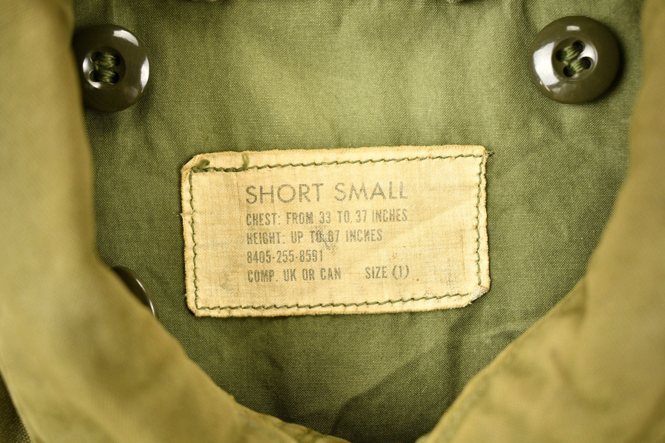Vintage 1953 Authentic Military Field Jacket Men's Medium - Image 4