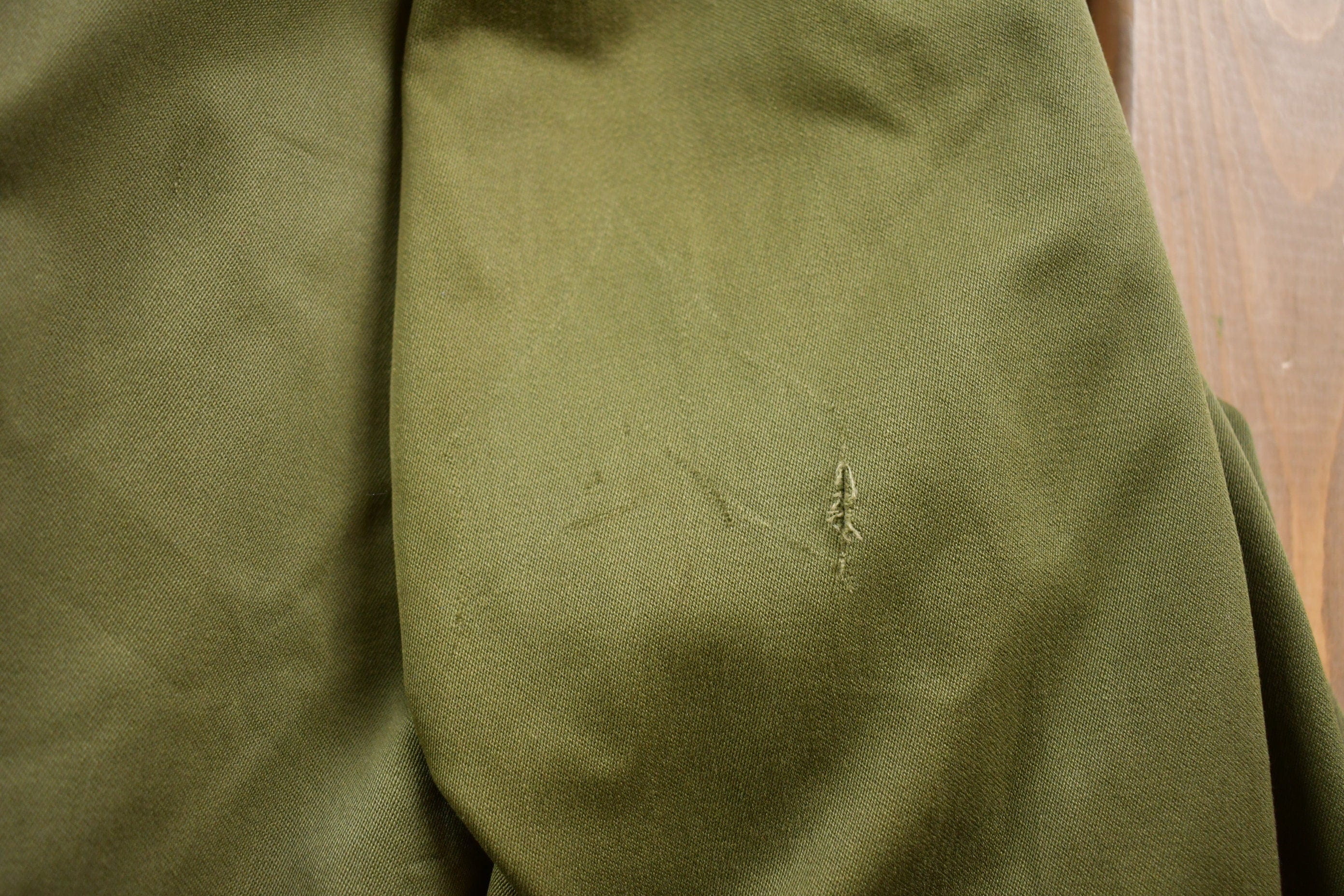 Vintage 1953 OG 107 Military Overcoat Army Trench Coat Men's Medium - Image 7