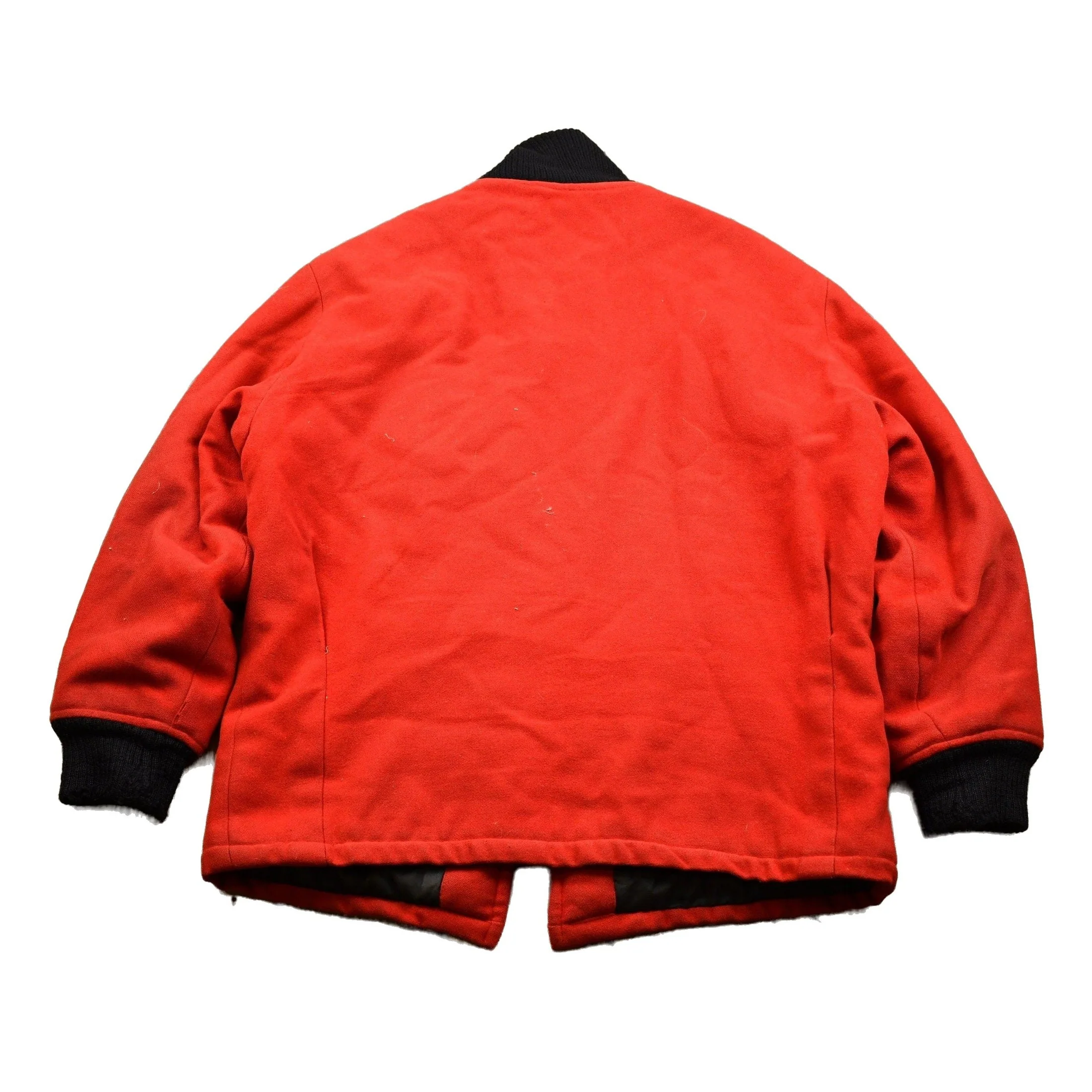 Vintage 1959 Kelly Motors GMC E.D.F.L Champions Red Wool Coat Men's 2XL - Image 2