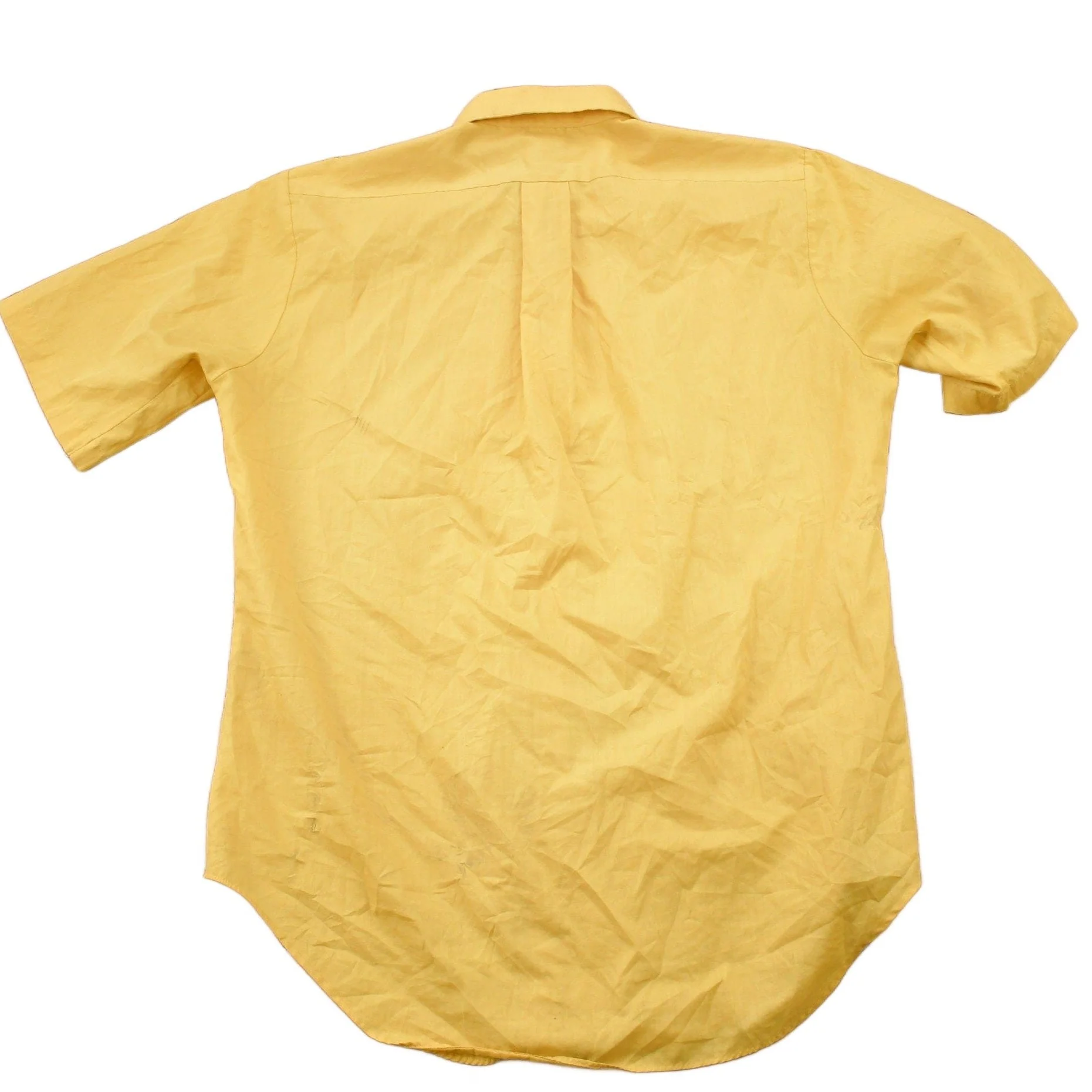 Vintage 1960s Arrow Cum Laude Decton Broad Cloth Blank Button Up Shirt Men's Large - Image 2