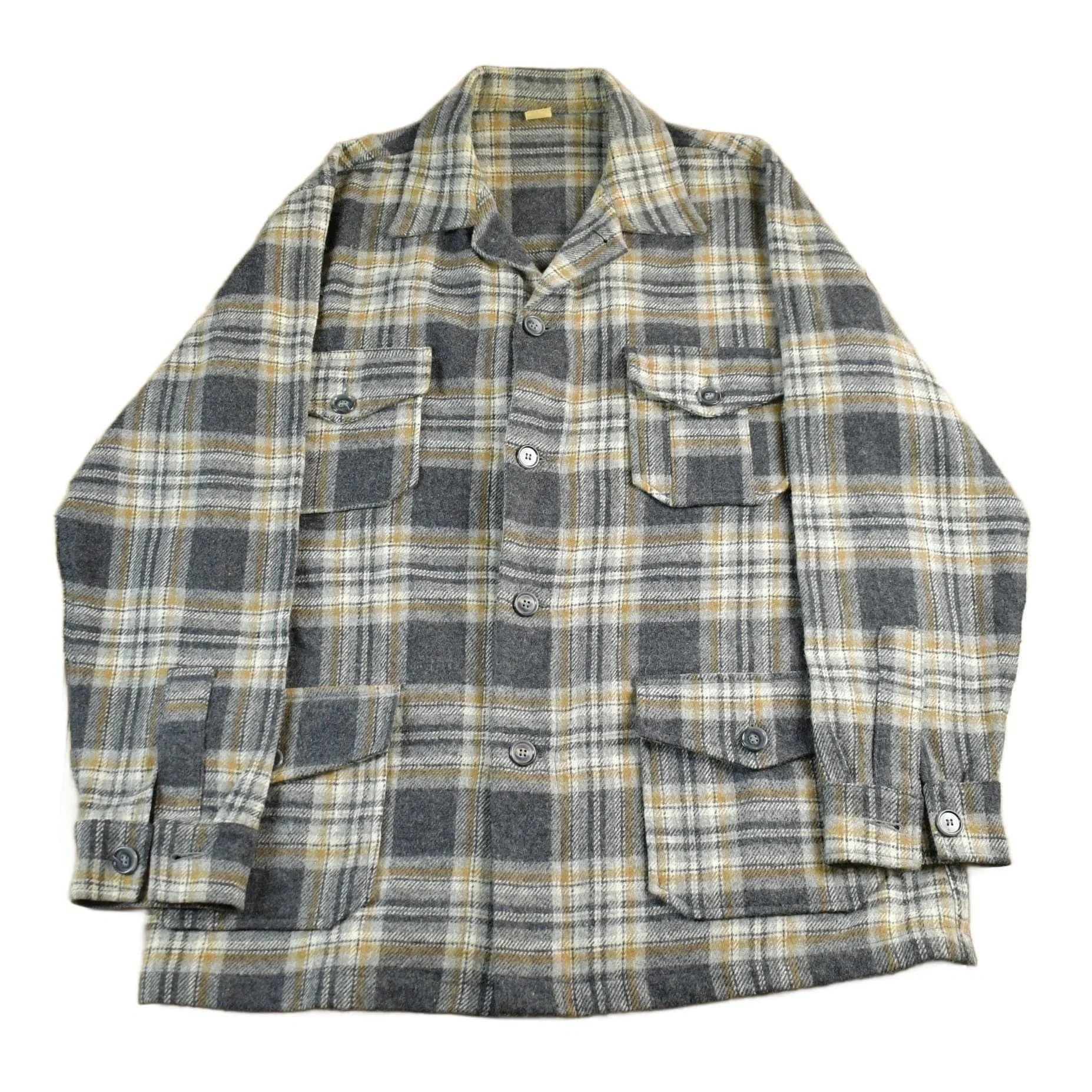 Vintage 1960s Bemidji Woolen Mills Wool Vintage Button Up Shirt Men's Large
