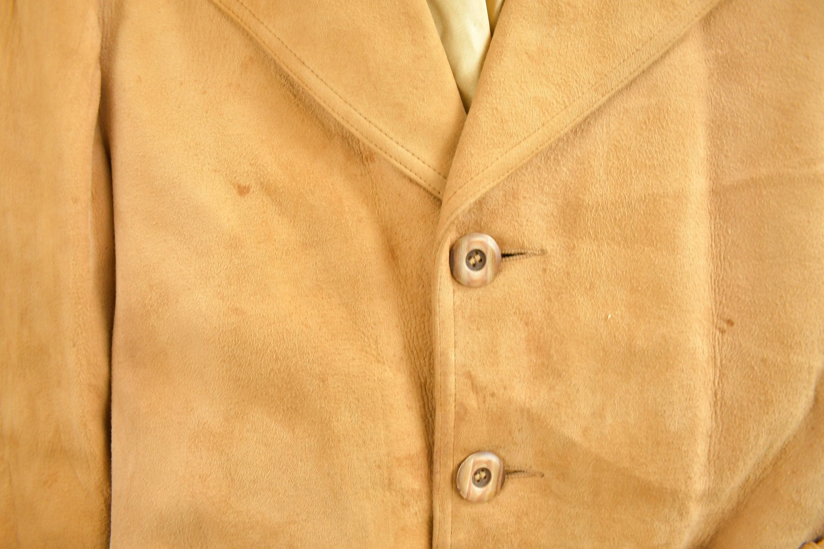 Vintage 1960s Brooks Brothers Belted Suede Jacket Men's Medium - Image 4
