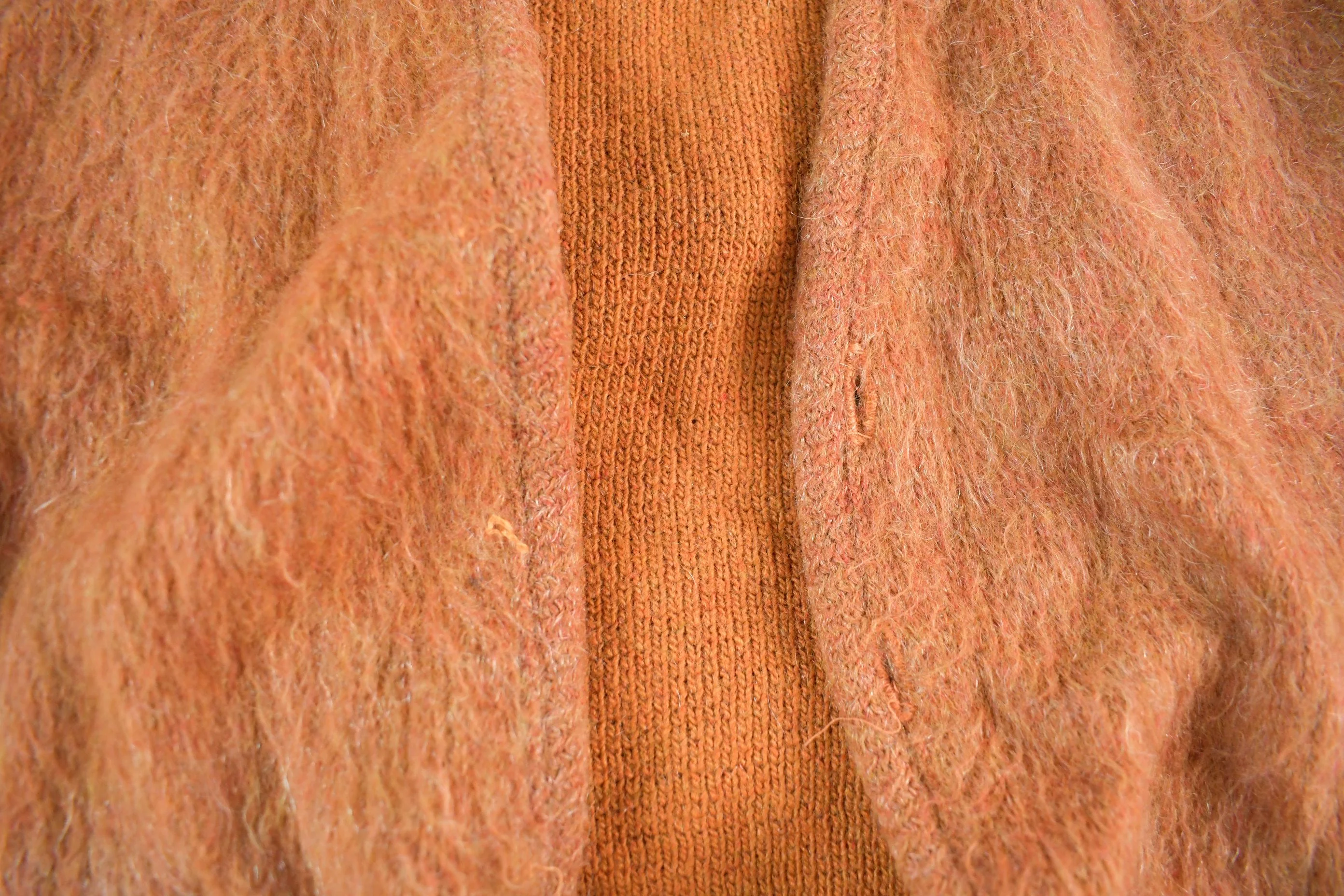 Vintage 1960s Campus Mohair Knit Cardigan Sweater Women's Small - Image 4