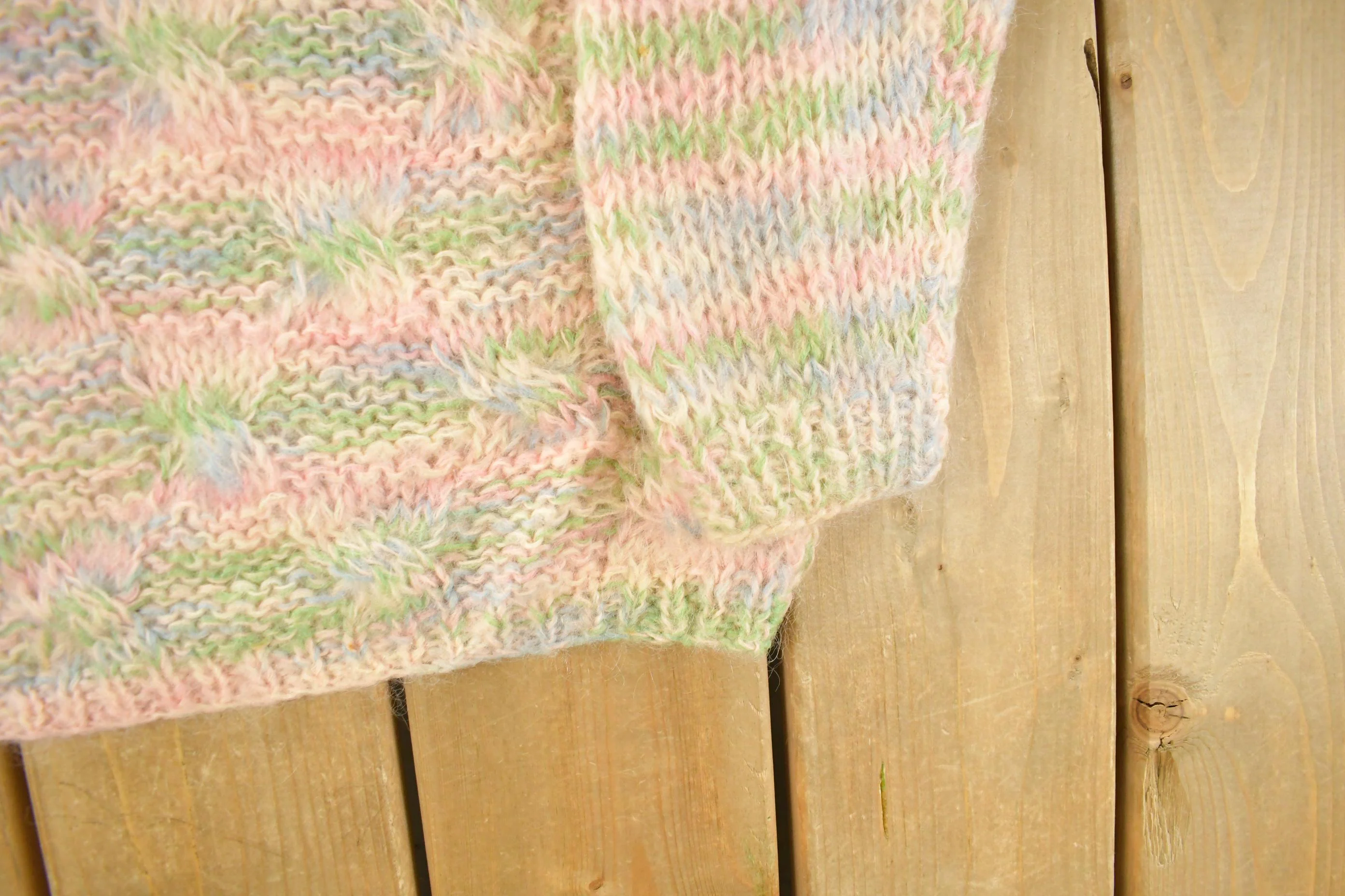 Vintage 1960s Carol Brent for Montgomery Ward Knit Mohair Wool Sweater Women's S - Image 3
