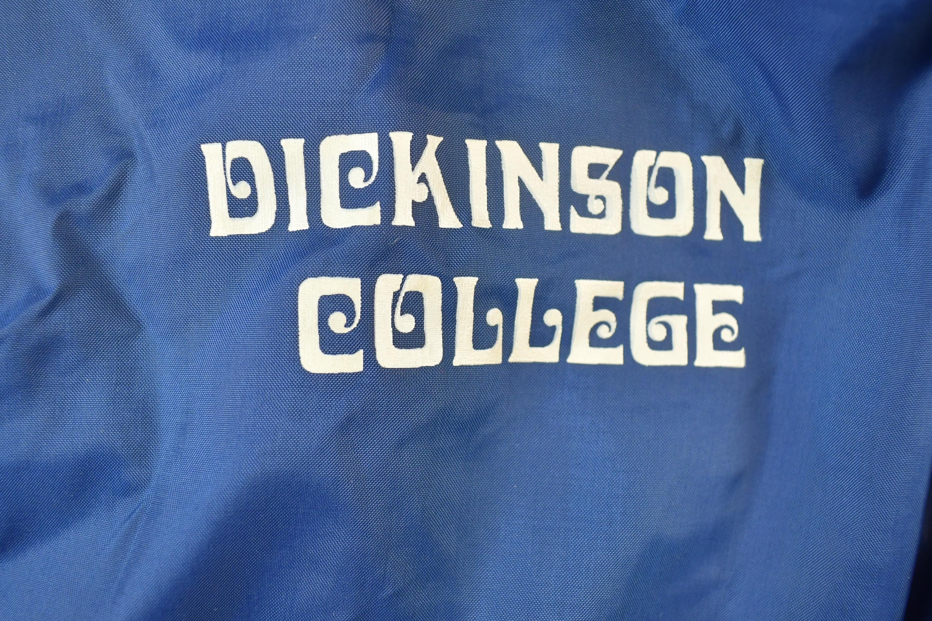 Vintage 1960s Champion Dickinson College Full Zip University NCAA Red Fleece Lined Jacket Men's Large - Image 4