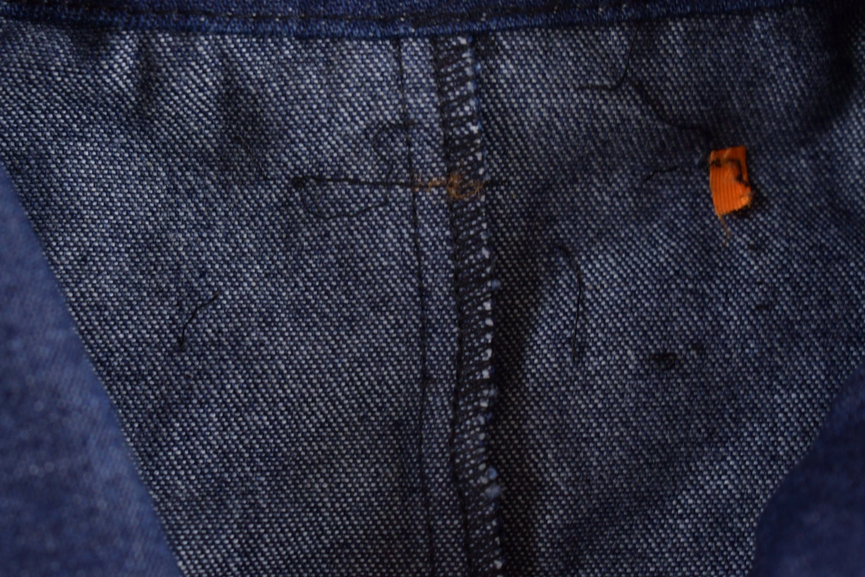 Vintage 1960s Denim Chore Coat Men's XL - Image 4