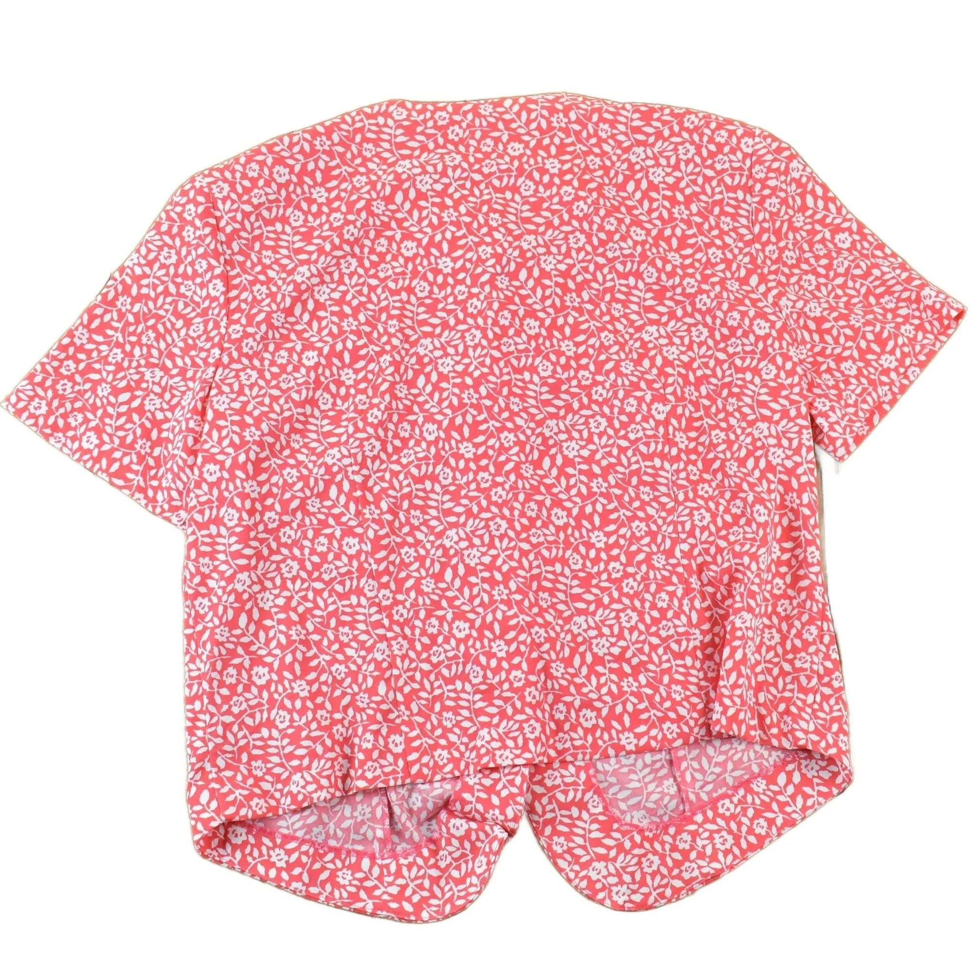 Vintage 1960s Floral Button Up Shirt Women's Medium - Image 2