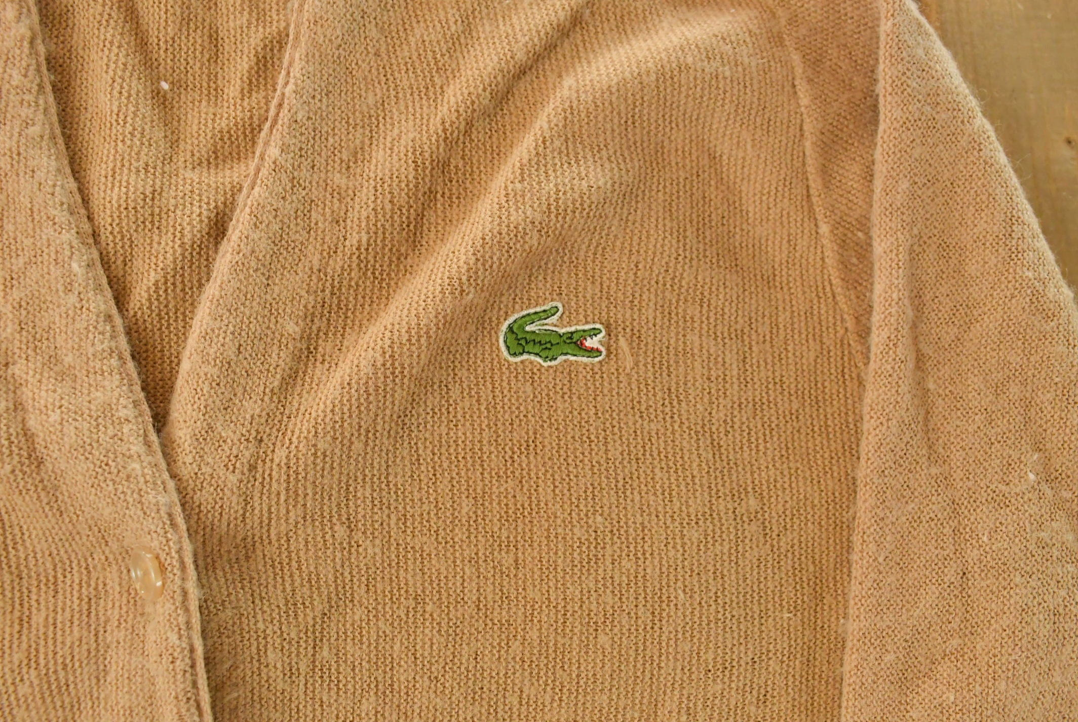 Vintage 1960s Haymaker Lacoste Knit Cardigan Sweater Women's Medium - Image 3