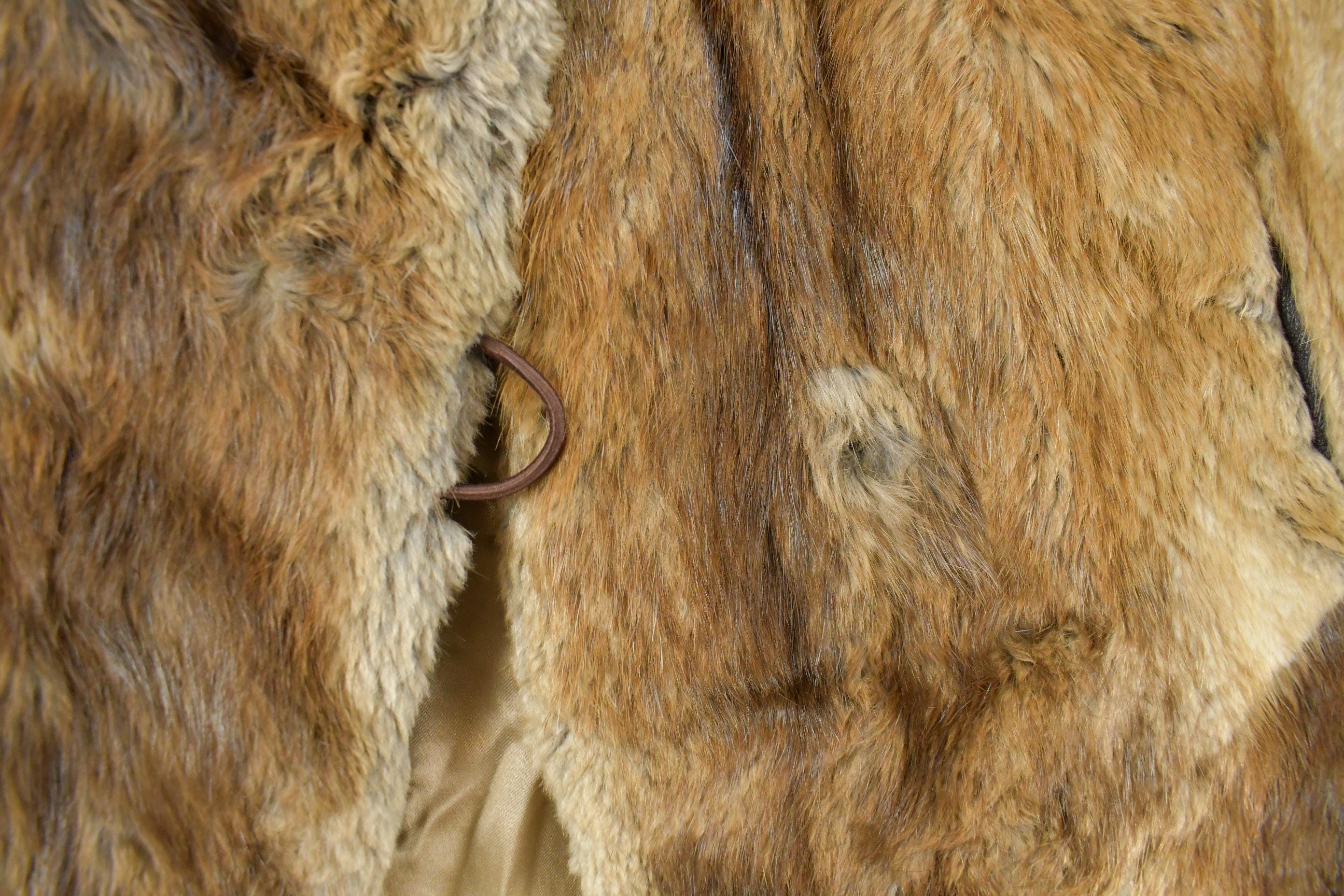 Vintage 1960s Henry Furs Rabbit Fur Full Length Coat Men's Small - Image 3