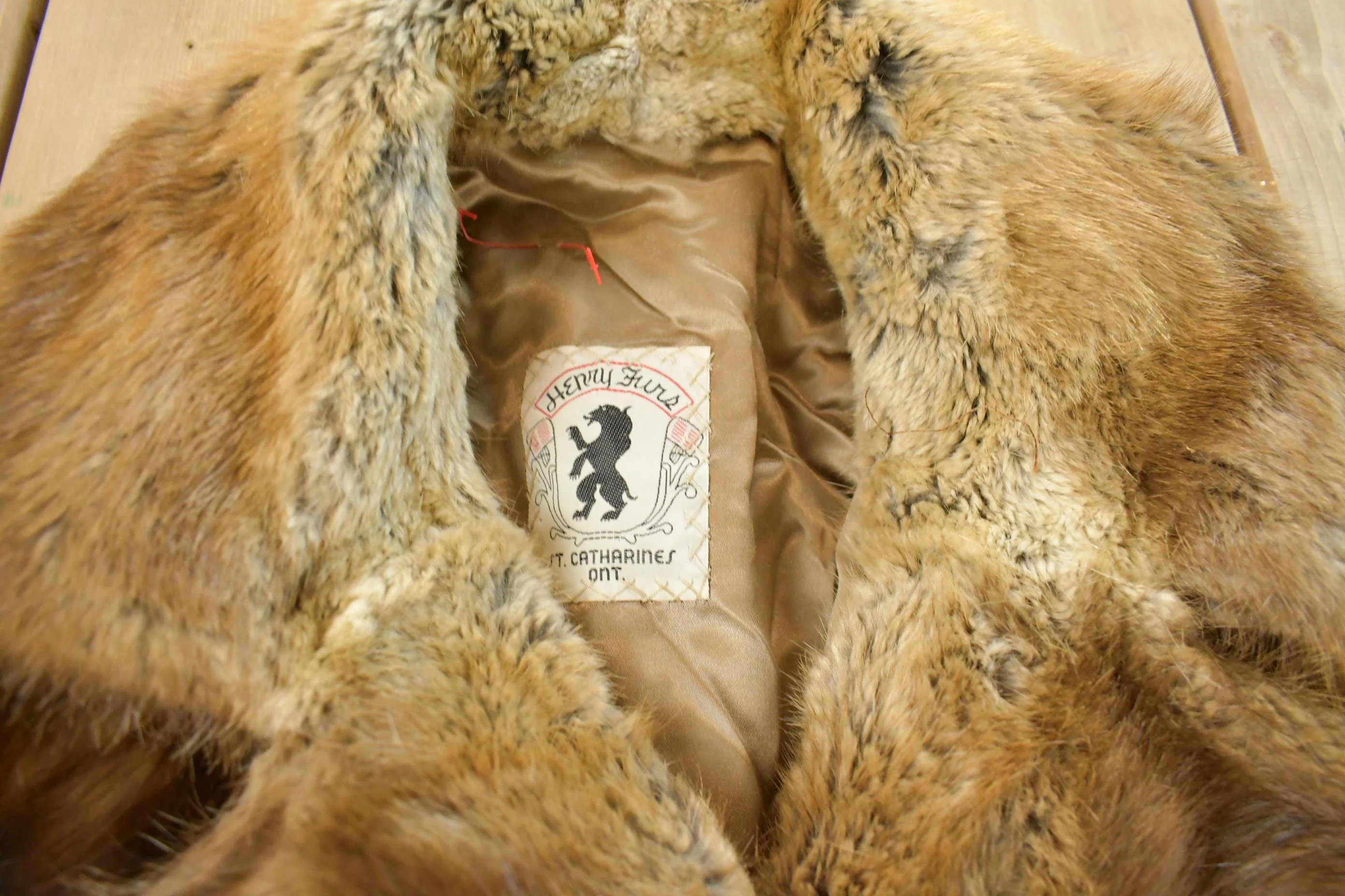 Vintage 1960s Henry Furs Rabbit Fur Full Length Coat Men's Small - Image 5
