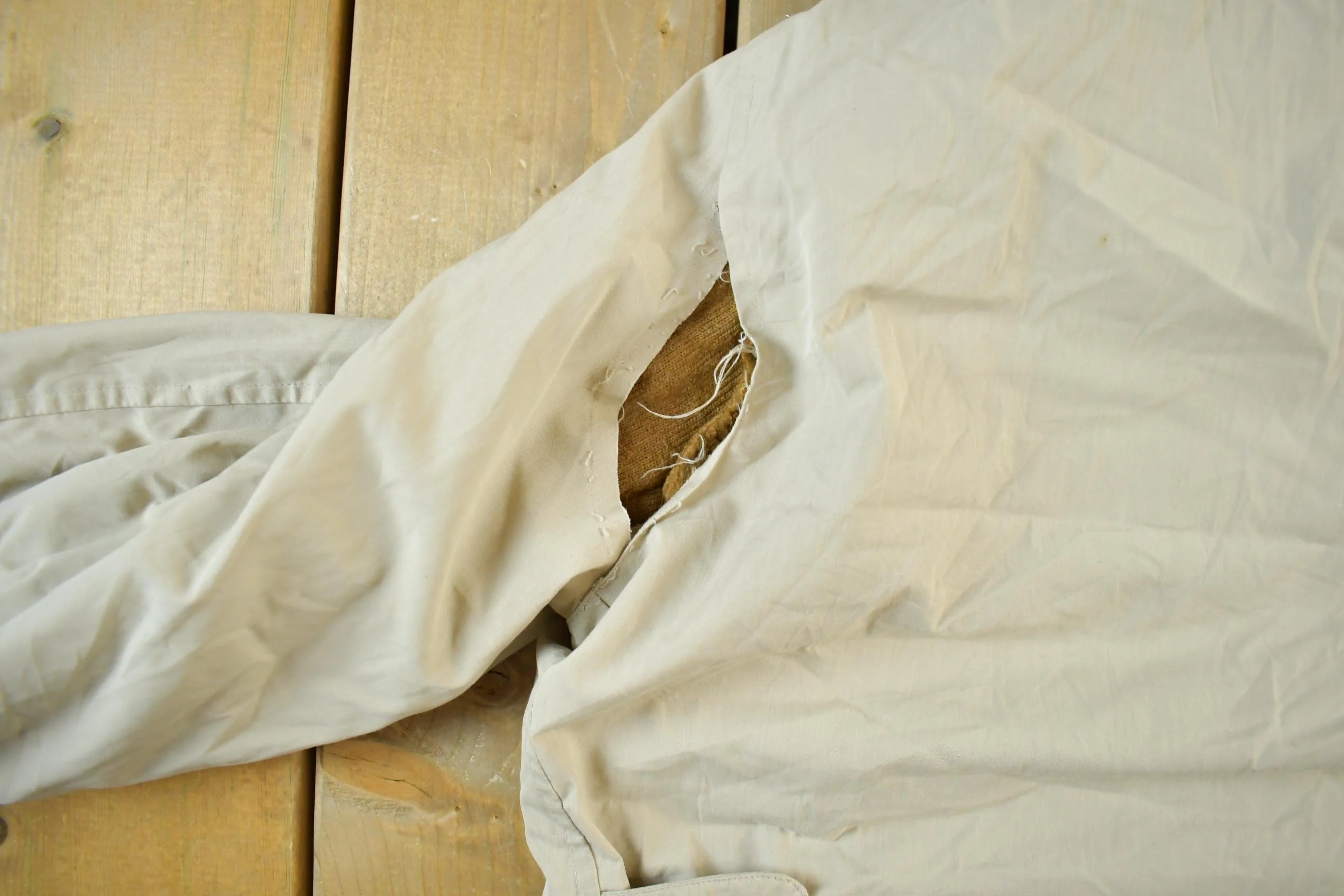 Vintage 1960s Lakeland Pimasheen Sherpa Lined Jacket Men's Medium - Image 7
