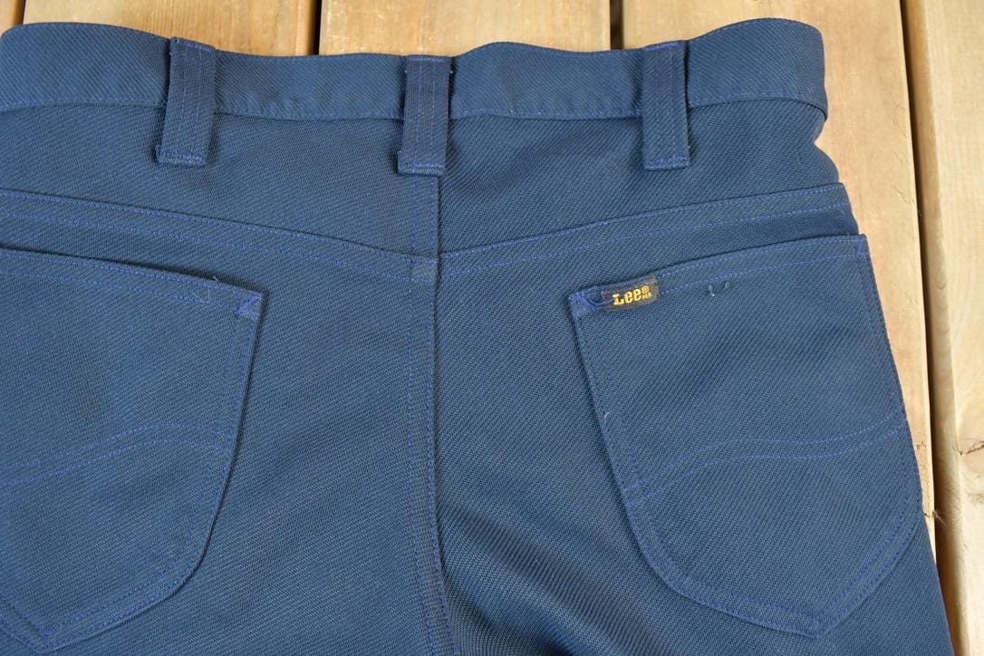 Vintage 1960s Lee Pleated Bell Bottom Pants Men's 28 x 30 - Image 4