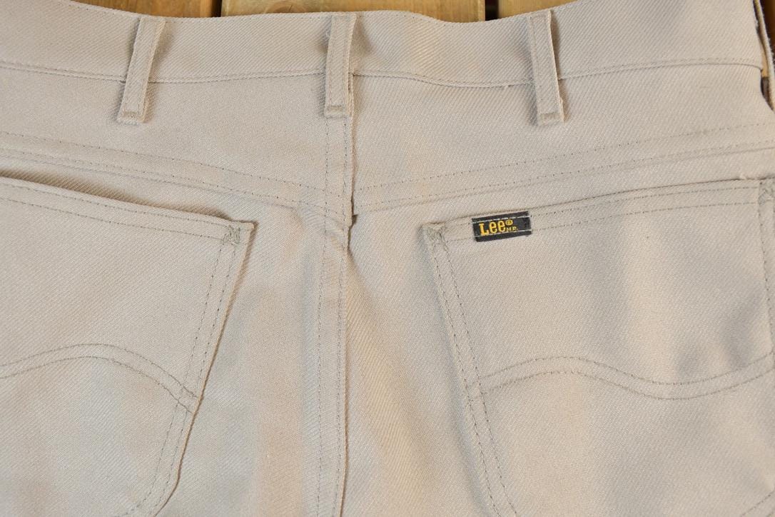 Vintage 1960s Lee Pleated Pants Men's 32 x 31 - Image 4