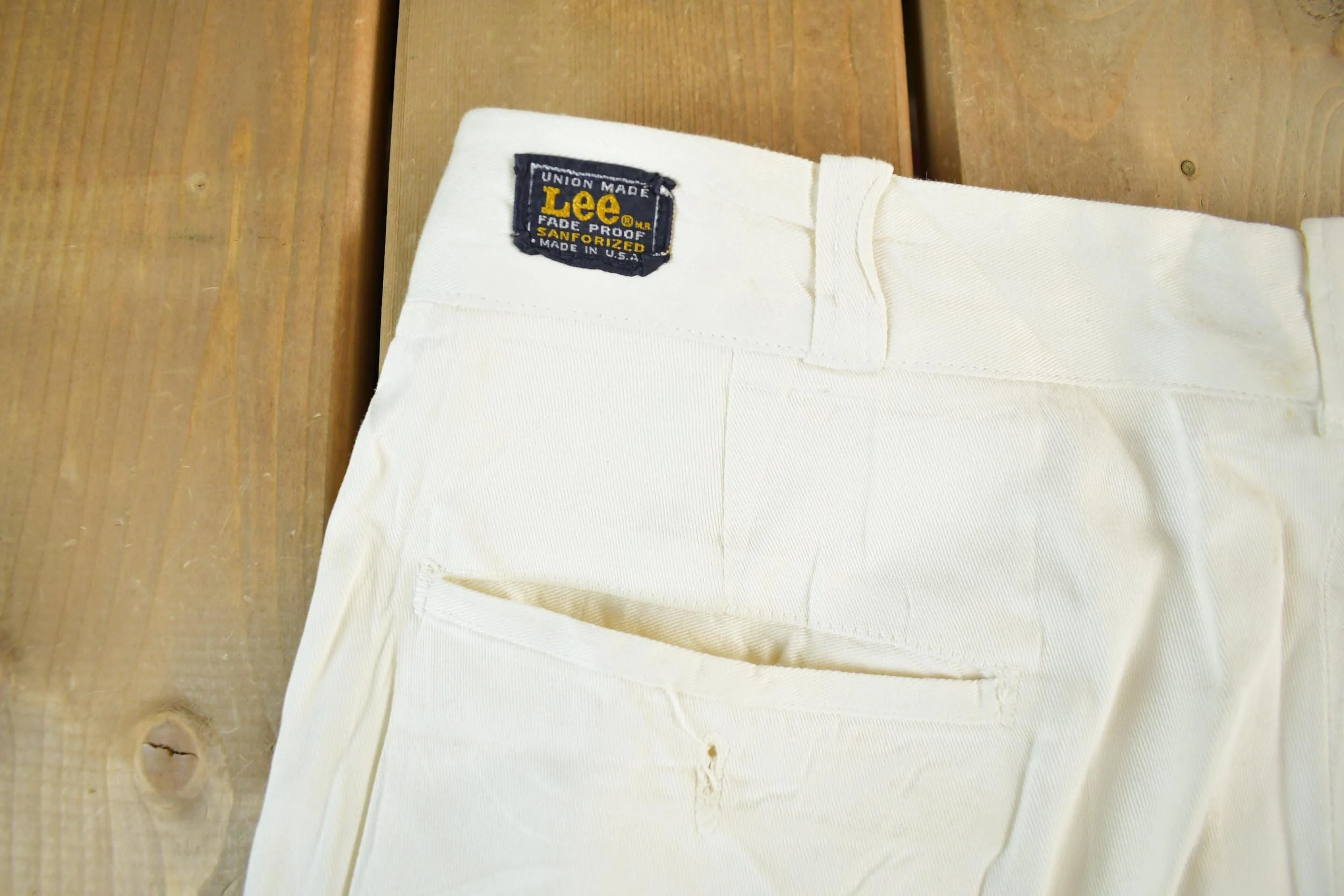 Vintage 1960s Lee Sanforized Pants Men's Medium 34 x 31 - Image 8