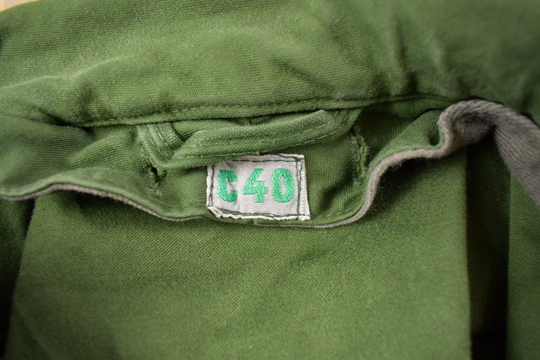 Vintage 1960's Military Button Up Jacket Men's Medium - Image 4