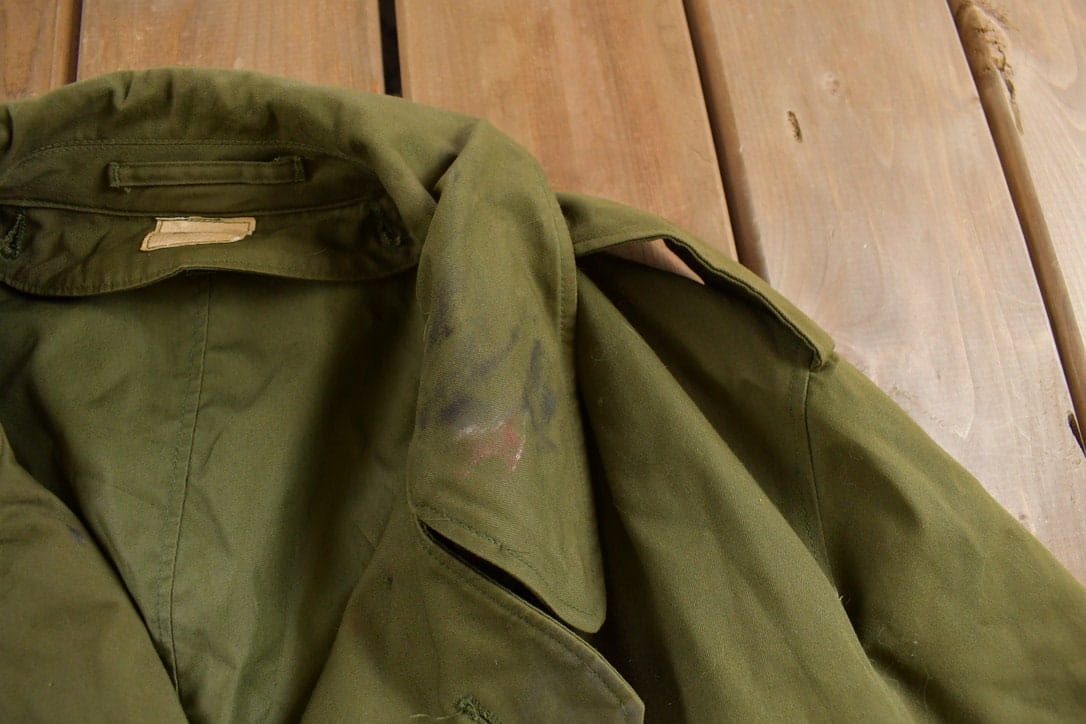 Vintage 1960s Military Overcoat - Image 4