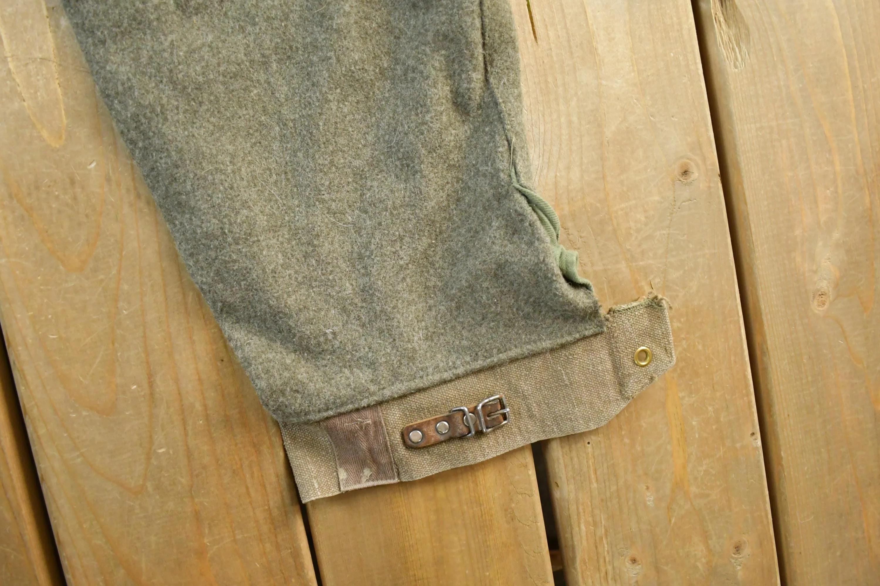 Vintage 1960s Military Wool Trousers Men's 30 x 29 - Image 6