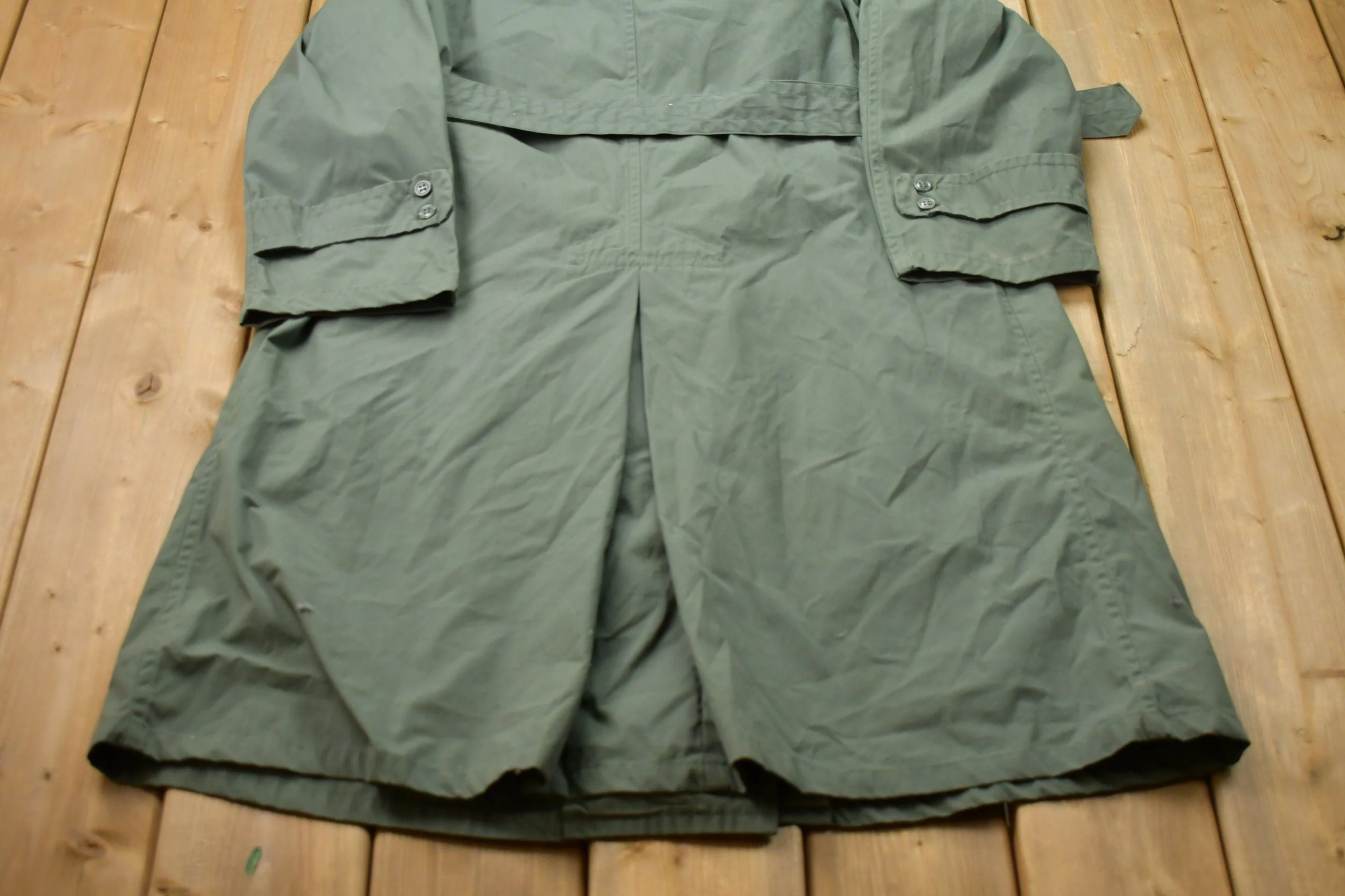 Vintage 1960s Overcoat Rain Jacket Men's Medium - Image 5