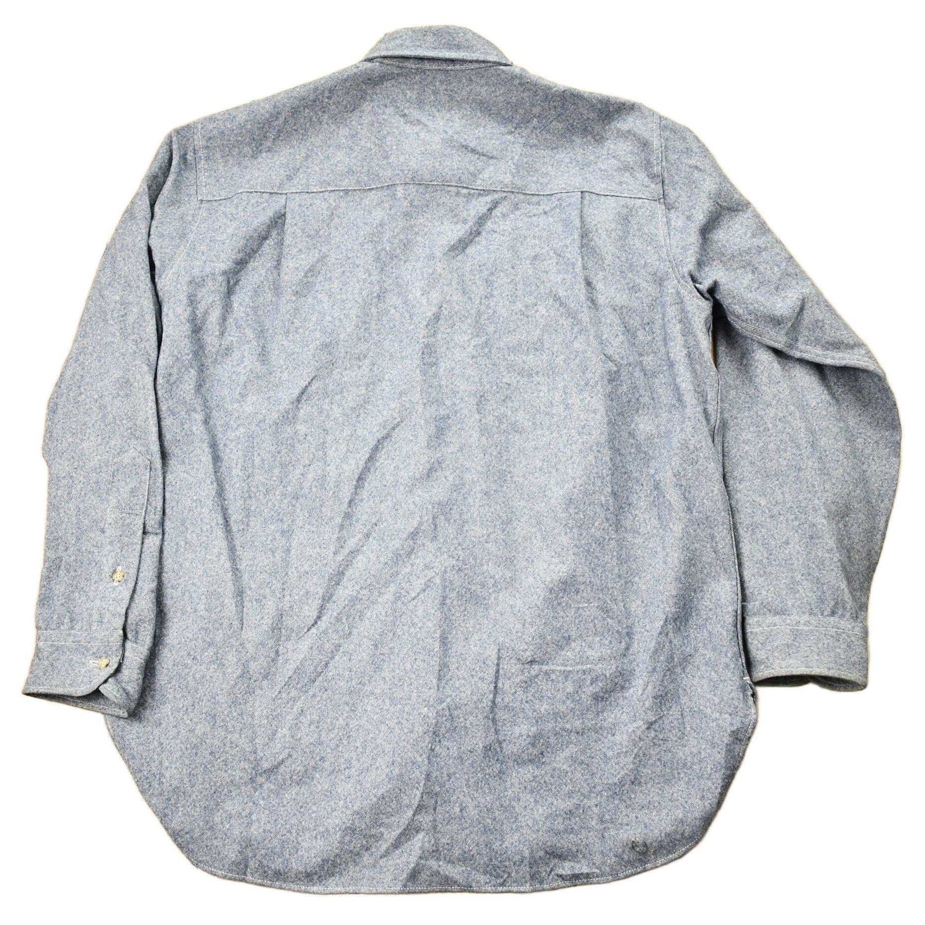 Vintage 1960s Pendleton Blank Button Up Shirt Men's Large - Image 2