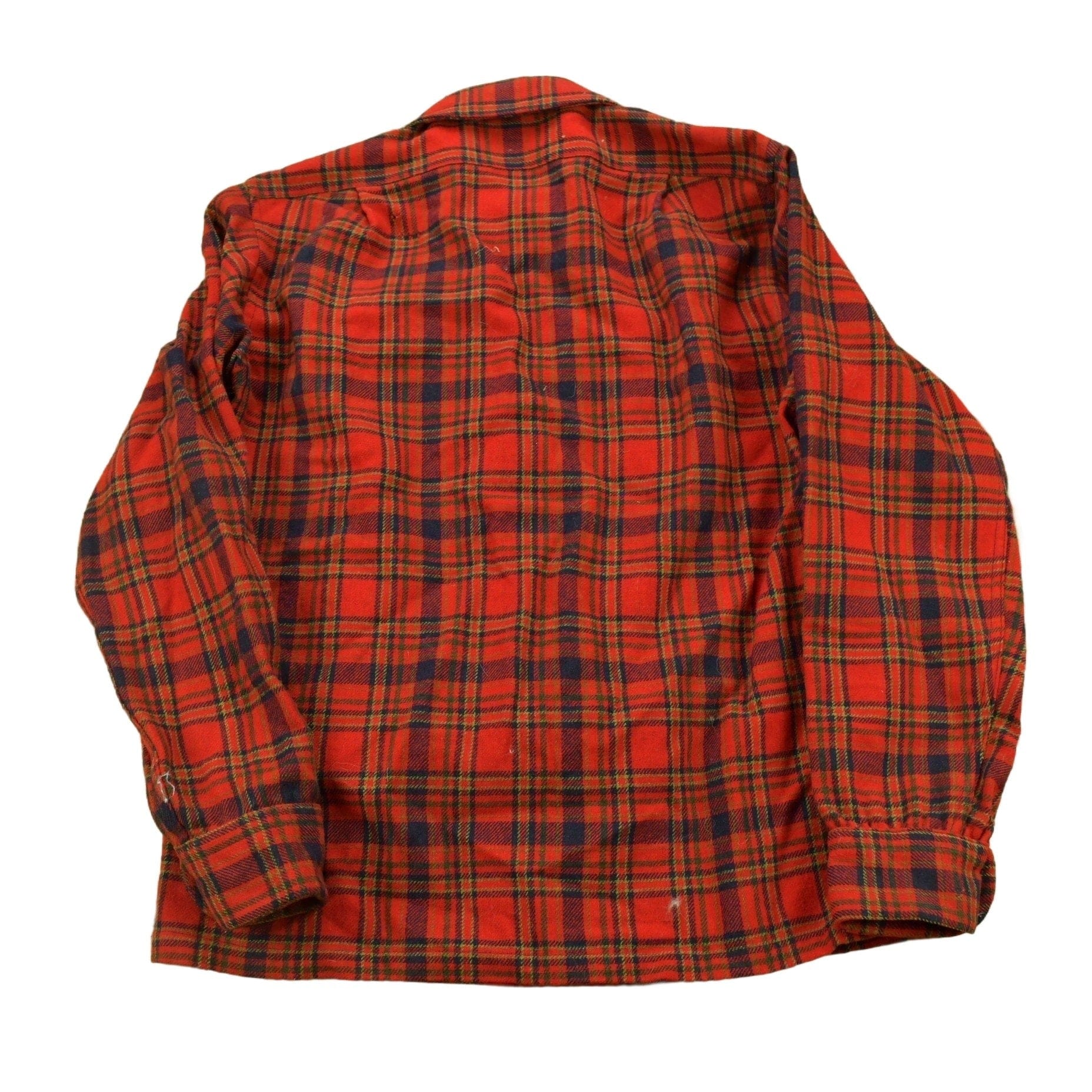 Vintage 1960s Pendleton Plaid Button Up Board Shirt Men's S - Image 2
