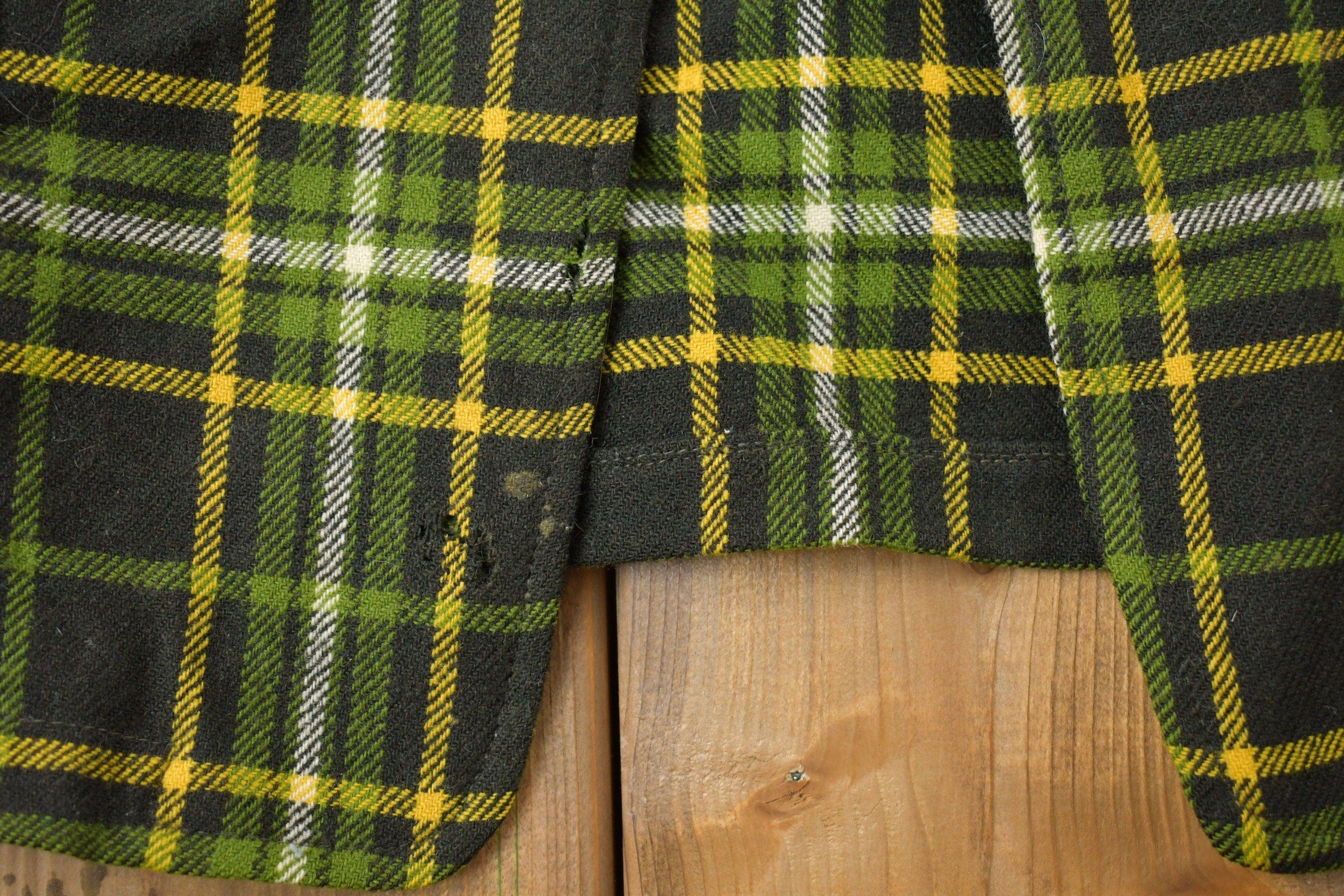Vintage 1960s Pendleton Wool Blazer Men's Large - Image 3