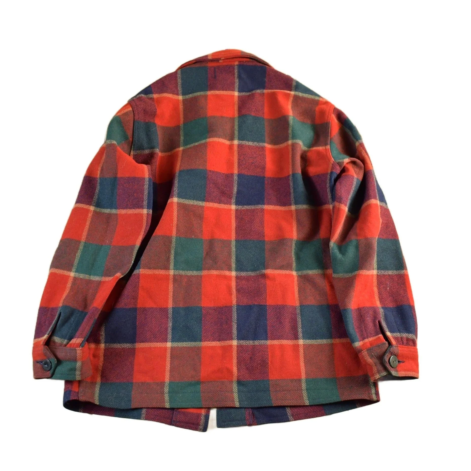 Vintage 1960s Pendleton Wool Flannel Shirt Jacket Men's Medium - Image 2