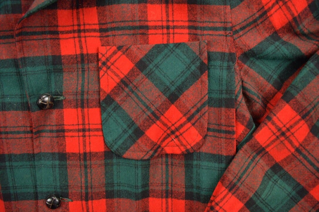 Vintage 1960s Pendleton Woolen Mills Vintage Button Up Blazer Shirt Men's Medium - Image 5