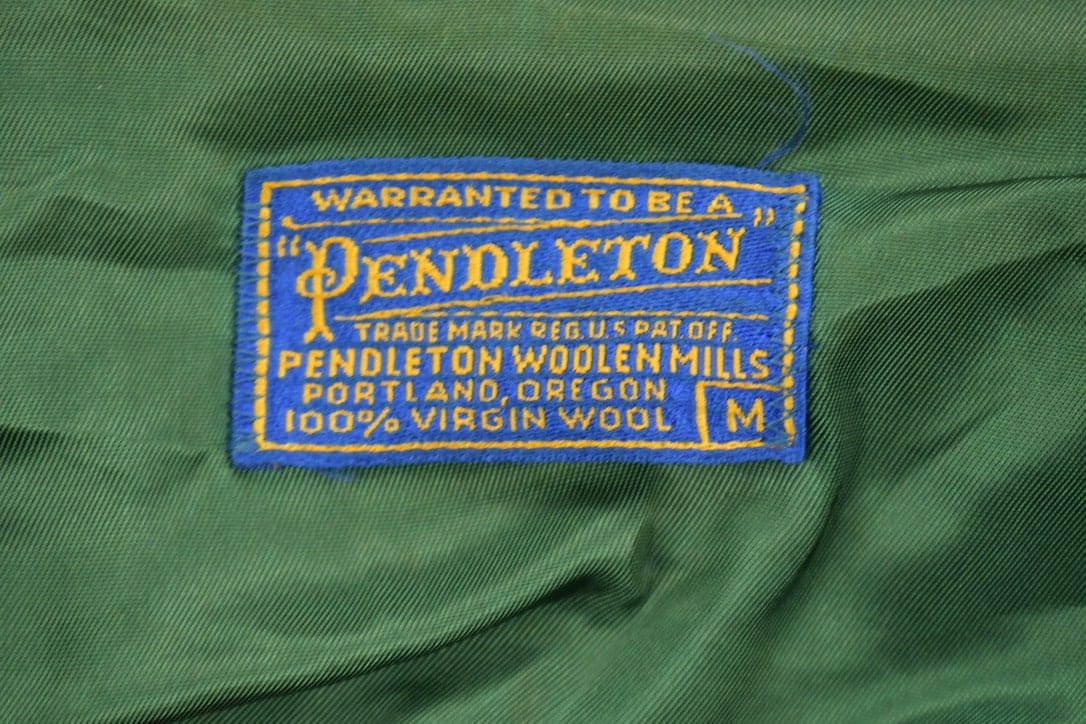 Vintage 1960s Pendleton Woolen Mills Vintage Button Up Blazer Shirt Men's Medium - Image 7
