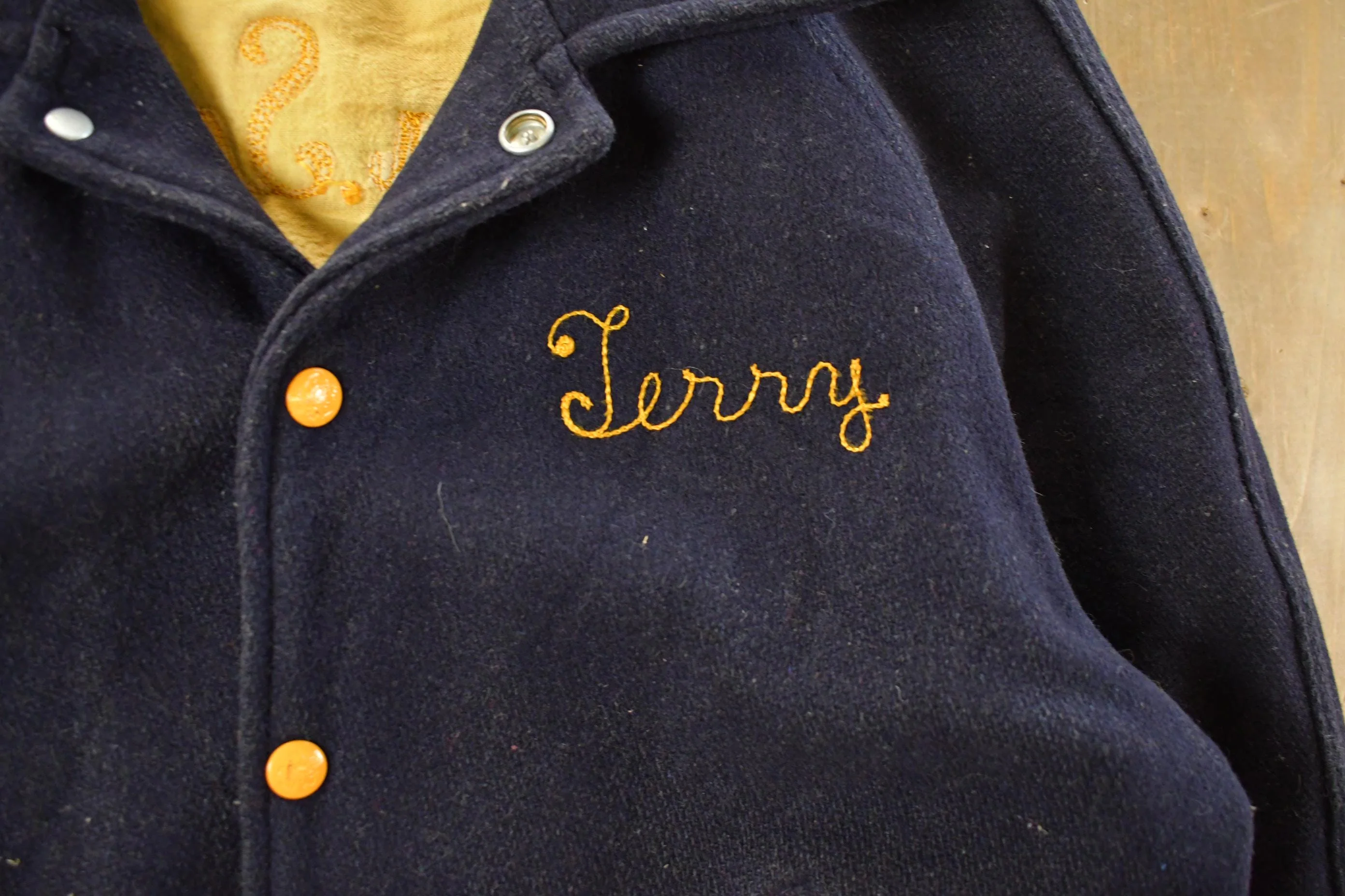 Vintage 1960s Penna School For The Deaf Wool Varsity Jacket Men's S - Image 3