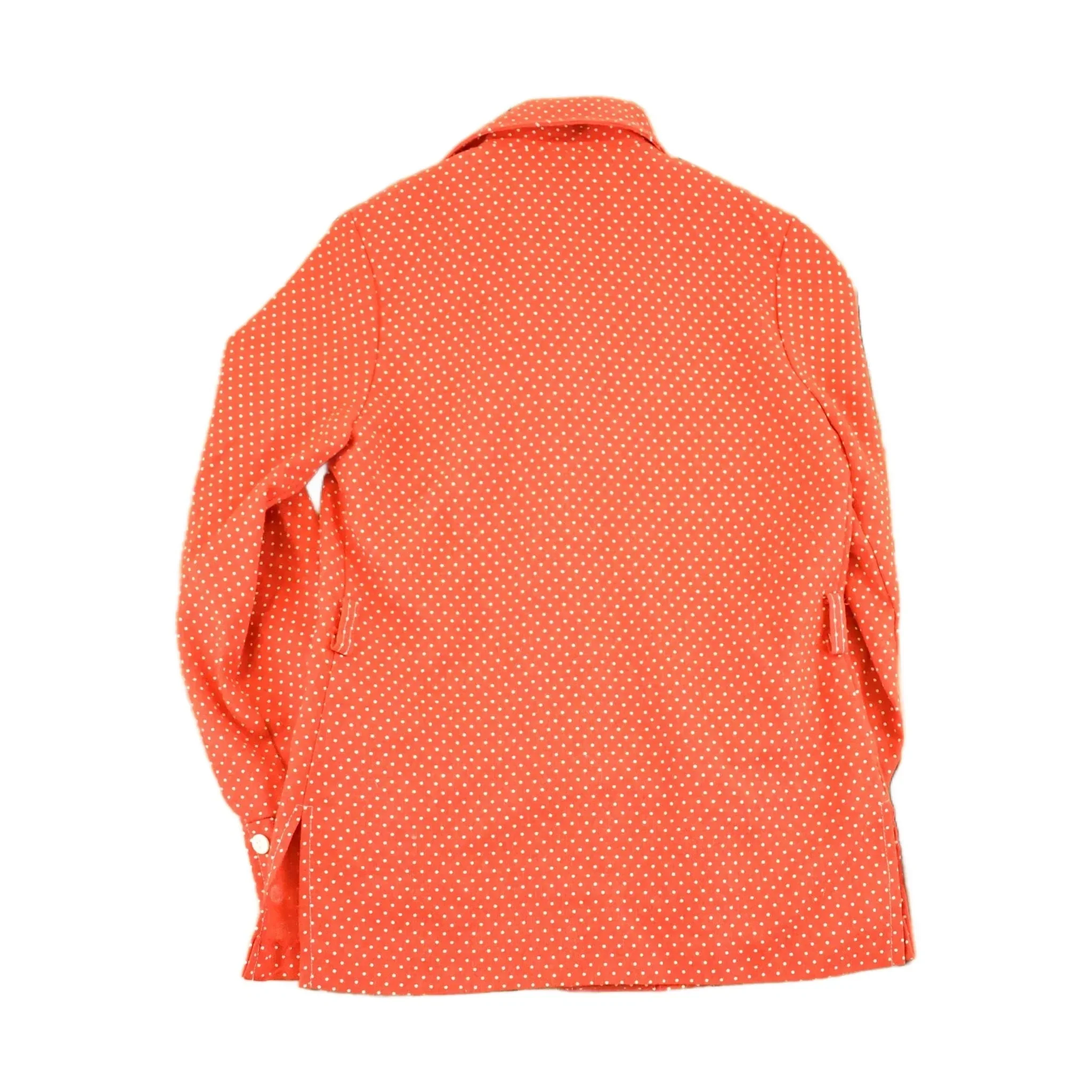 Vintage 1960s Polka Dot Button Up Shirt Men's S - Image 2