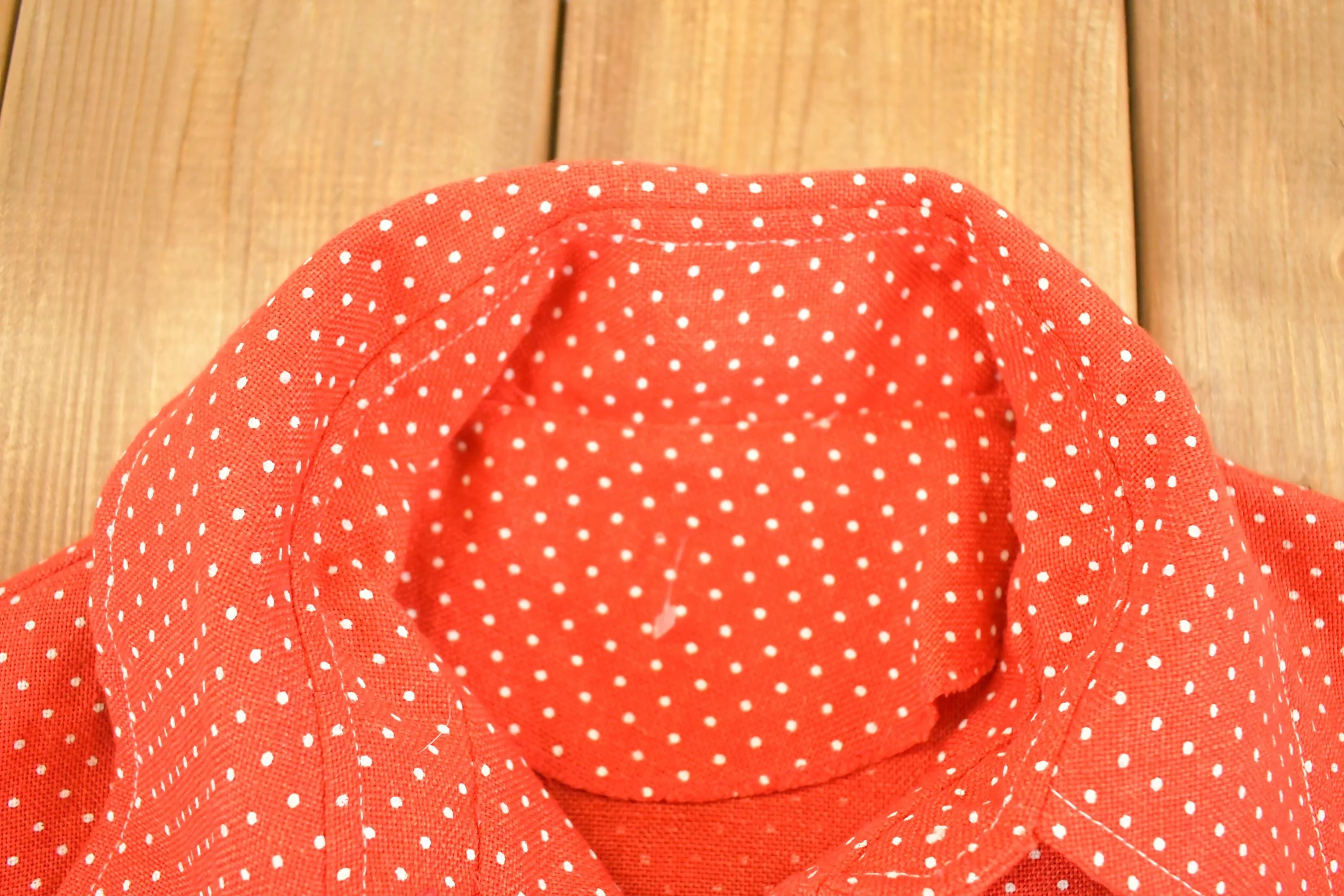 Vintage 1960s Polka Dot Button Up Shirt Men's S - Image 5
