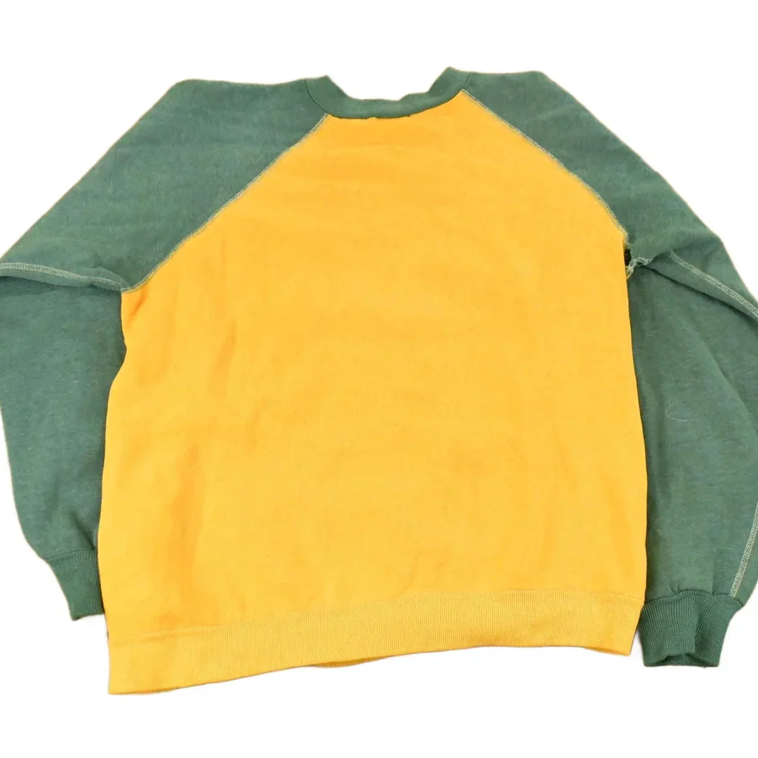 Vintage 1960s Sportswear Quality Knit Blank Thrashed Crewneck Sweatshirt Men's 2XS Men's 2XL - Image 2