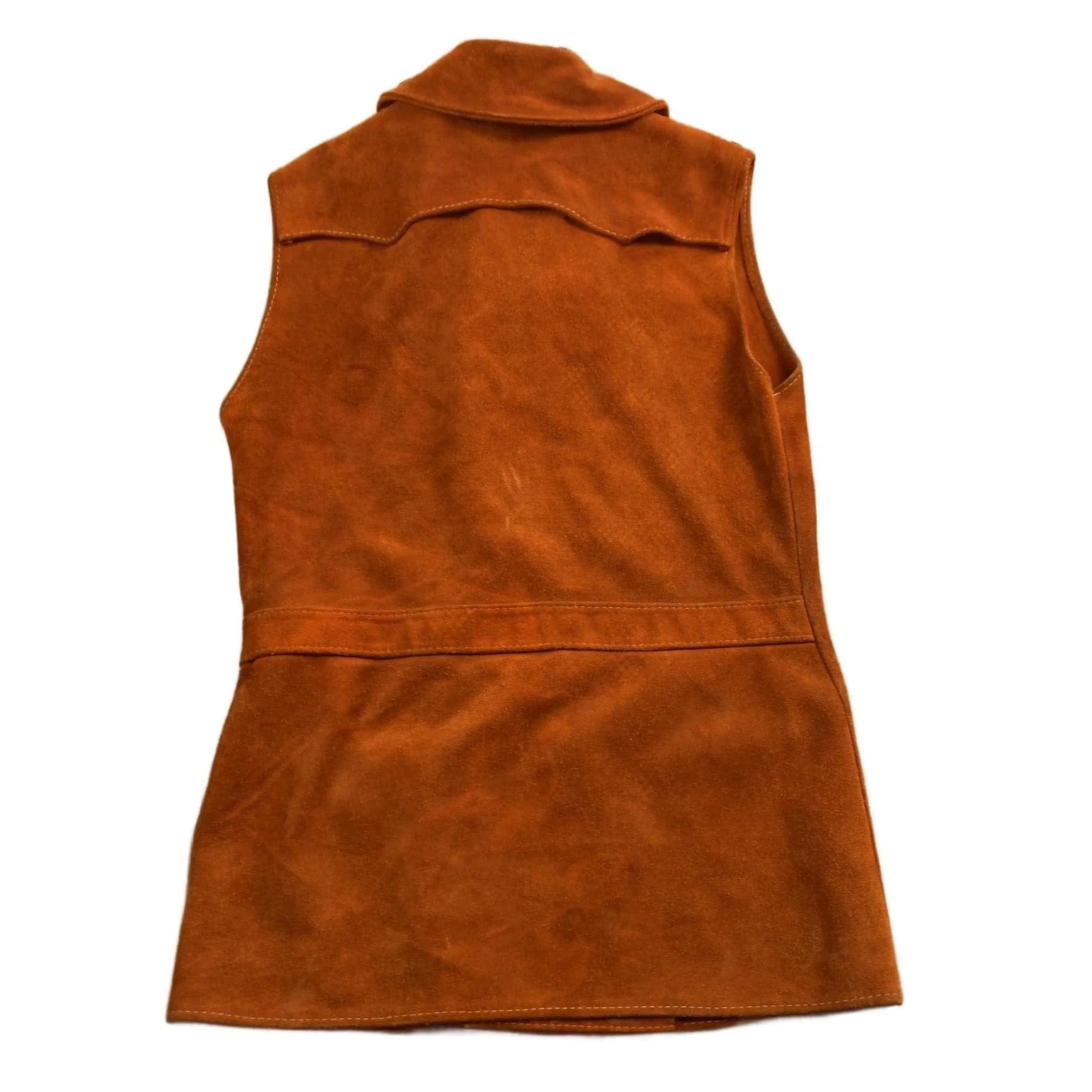 Vintage 1960s Suede Leather Vest Women's S - Image 2