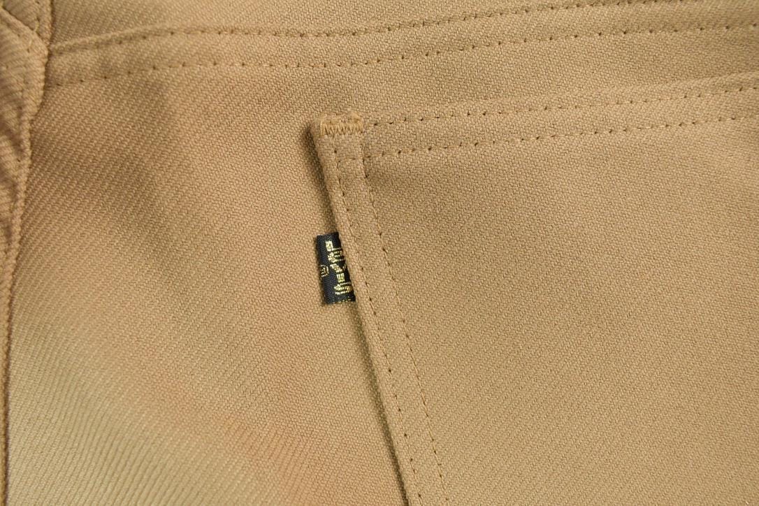 Vintage 1960s Tan Levis Gold Tab Pants Men's 34 x 30 - Image 3