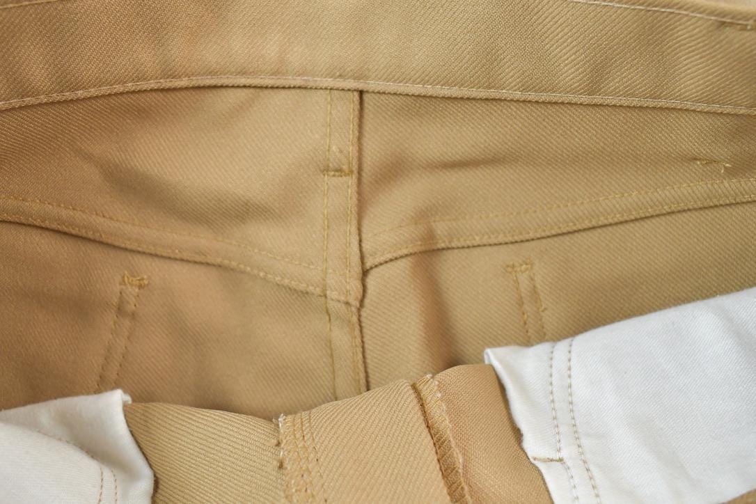 Vintage 1960s Tan Levis Gold Tab Pants Men's 34 x 30 - Image 4