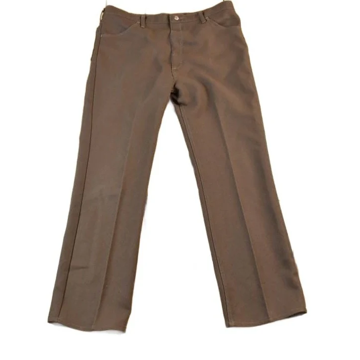 Vintage 1960s Wrangler Pleated Pants Men's 36 x 28 - Image 2