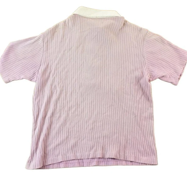 Vintage 1960s Zippered Polo Shirt Men's Small - Image 2