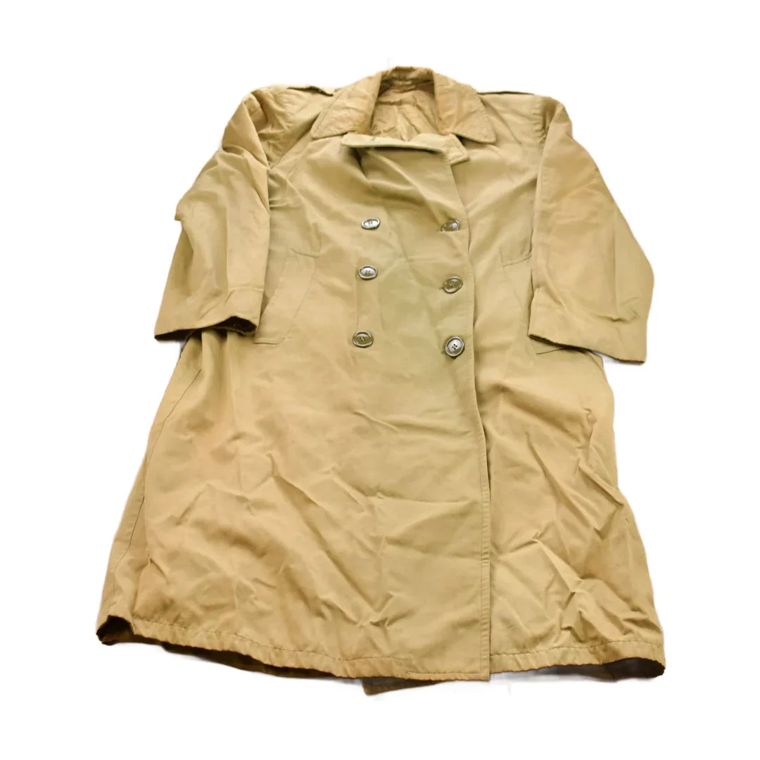 Vintage 1962 Military Full Length Rain Coat Men's Large