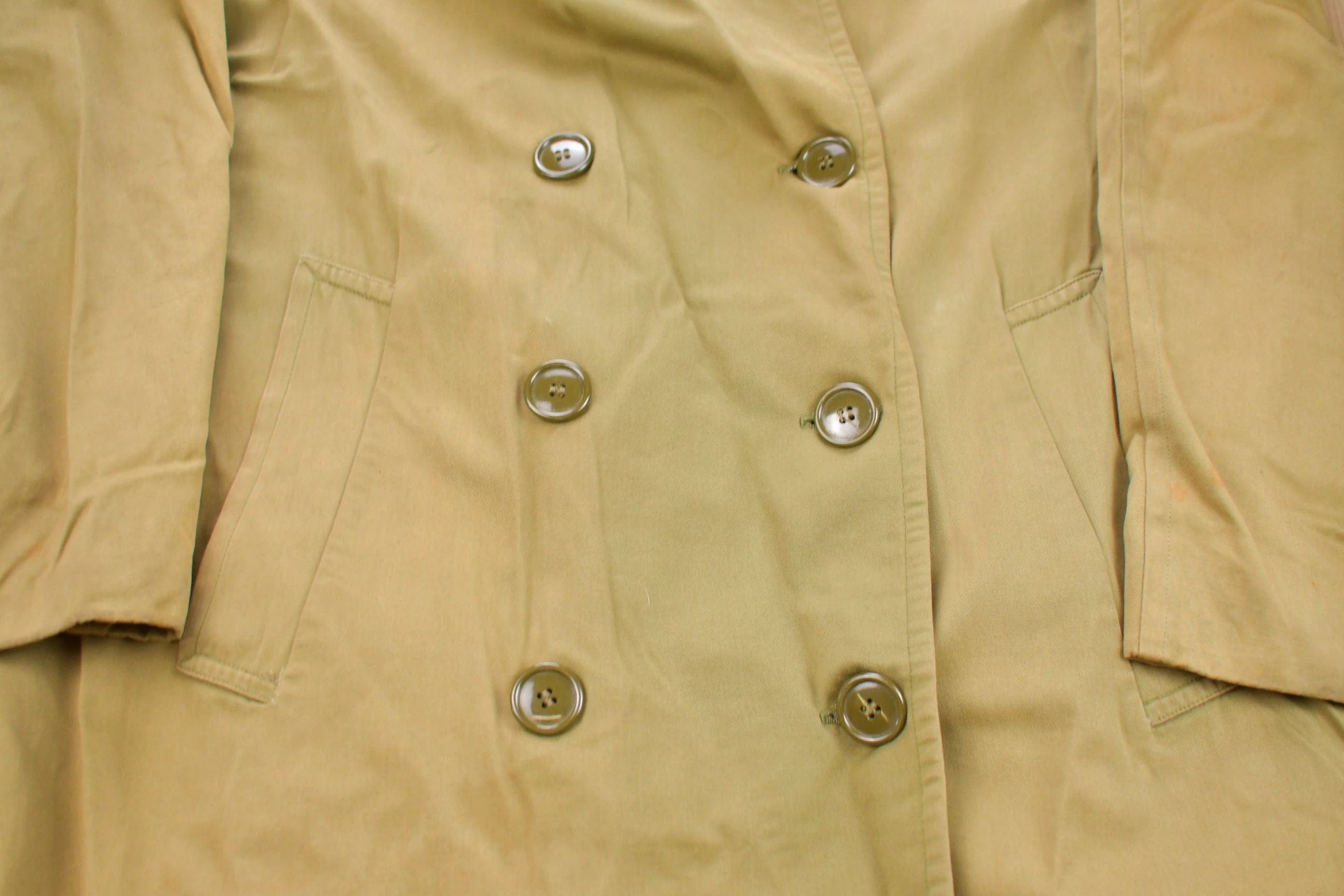 Vintage 1962 Military Full Length Rain Coat Men's Large - Image 3