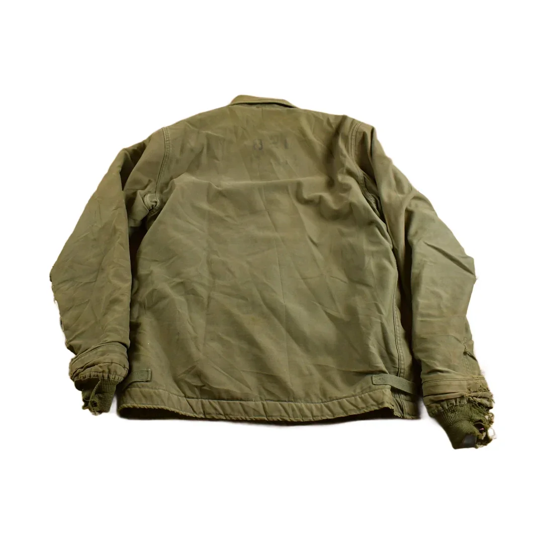 Vintage 1962 N Navy Deck Jacket Men's Medium - Image 2