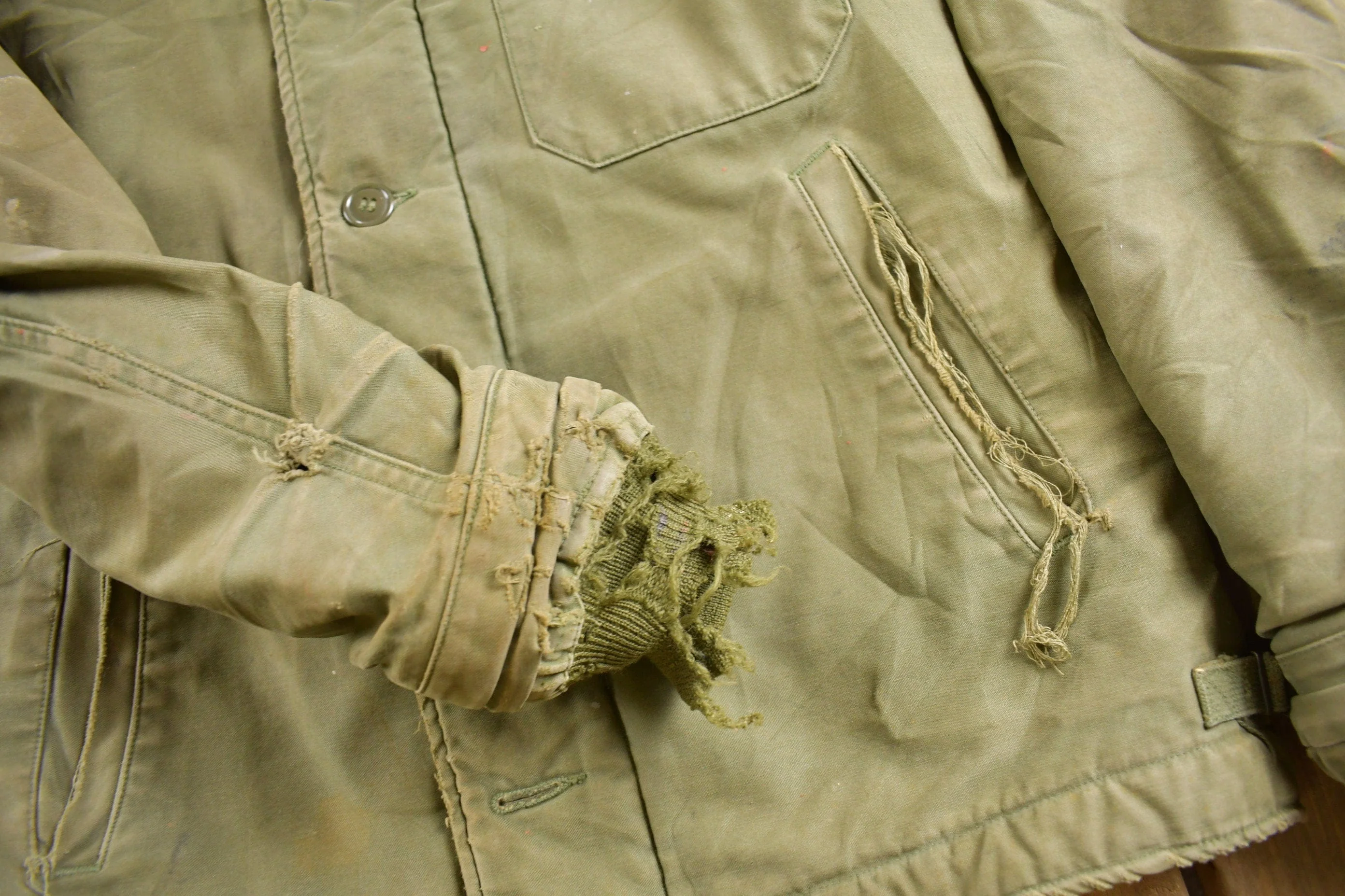 Vintage 1962 N Navy Deck Jacket Men's Medium - Image 4
