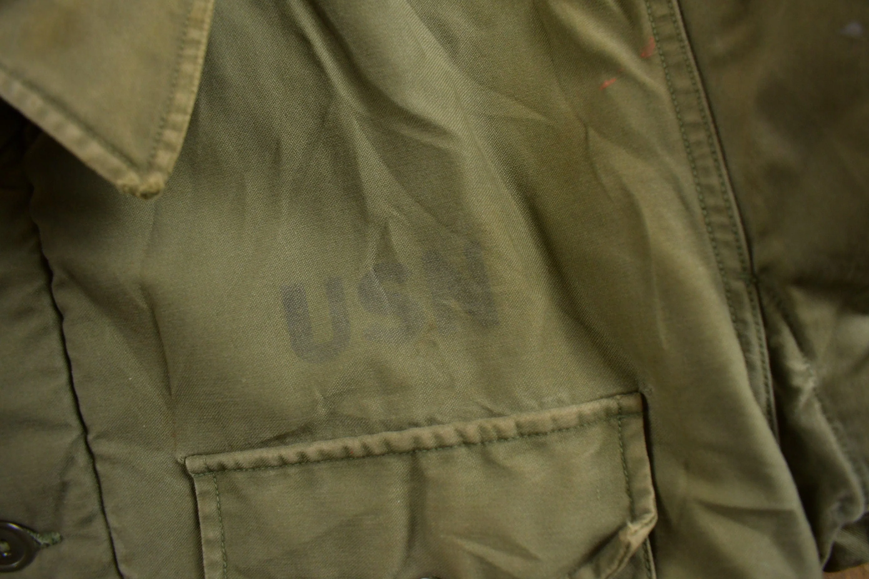 Vintage 1962 N Navy Deck Jacket Men's Medium - Image 6