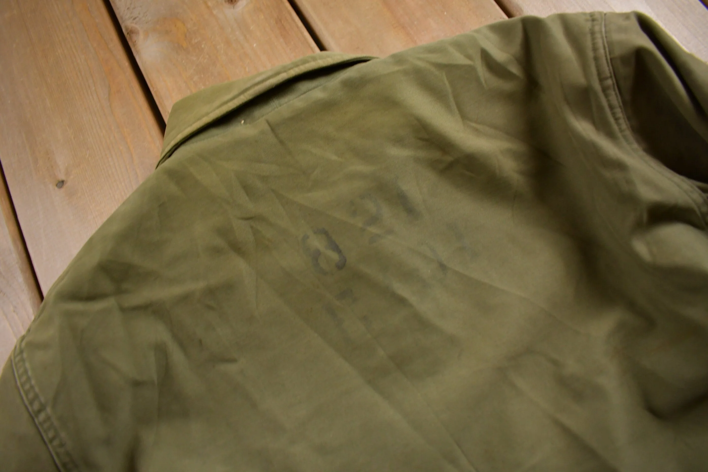 Vintage 1962 N Navy Deck Jacket Men's Medium - Image 8